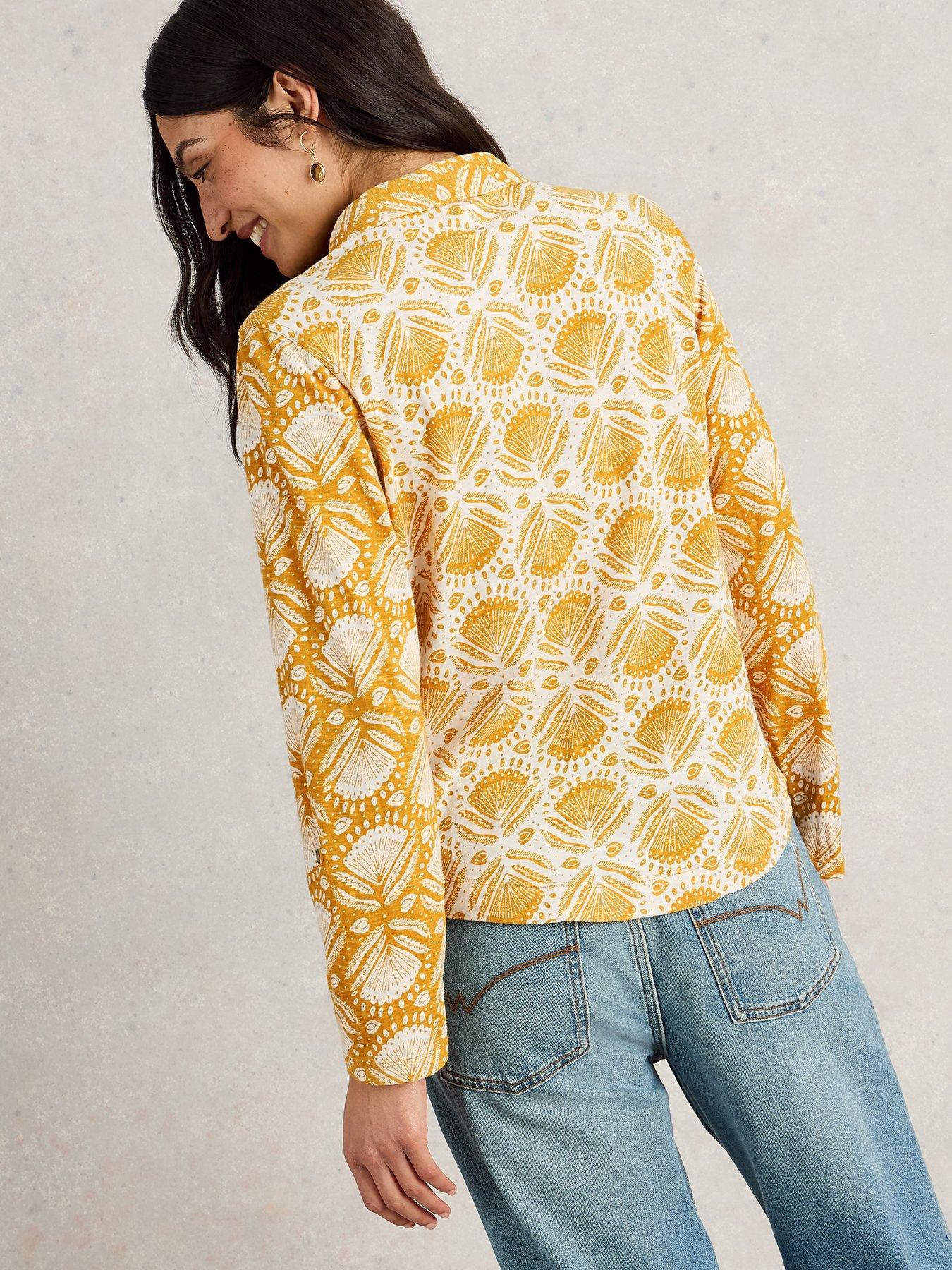  image of white-stuff-annie-jersey-shirt-chartreuse