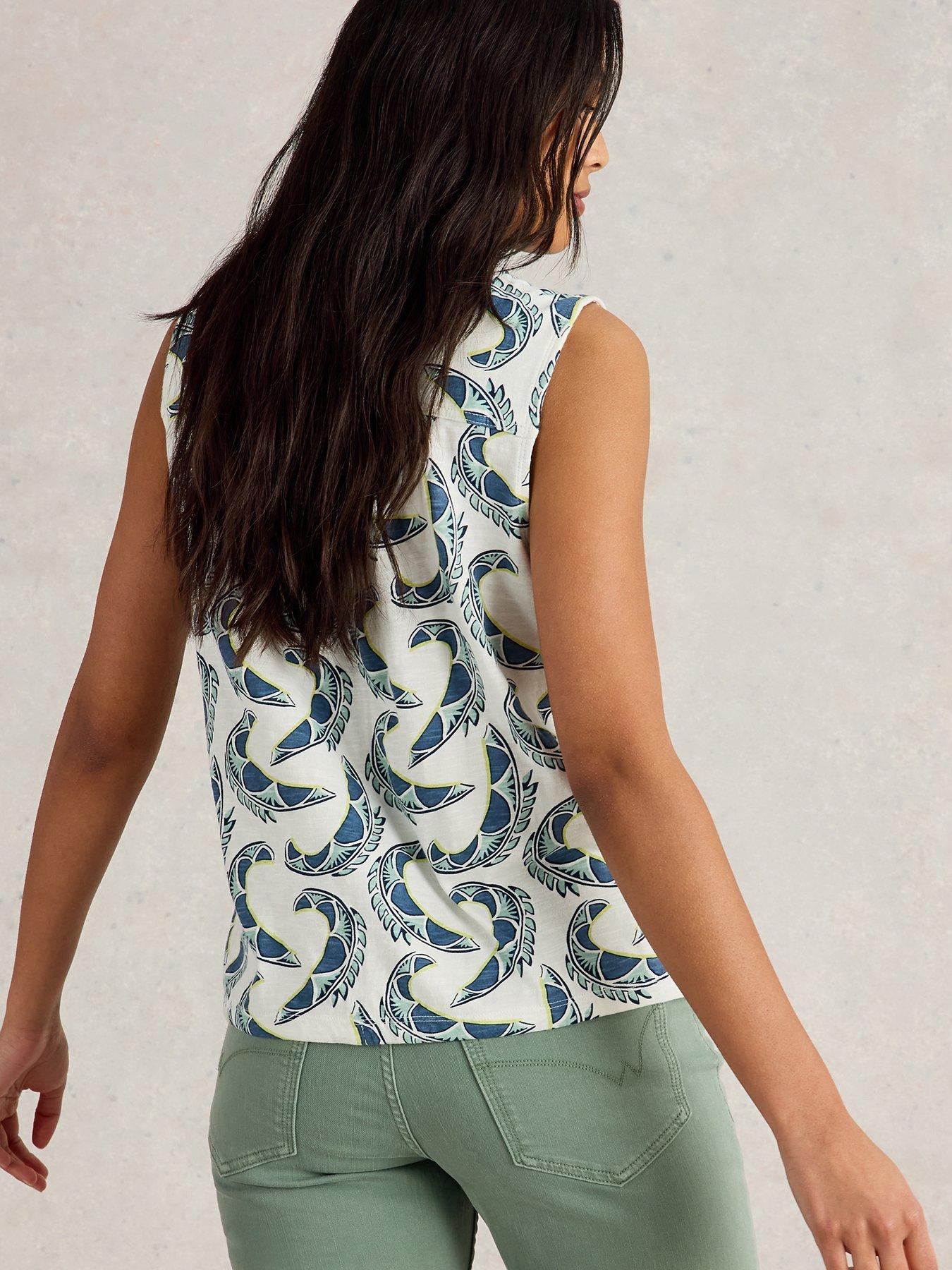  image of white-stuff-tulip-sleeveless-shirt