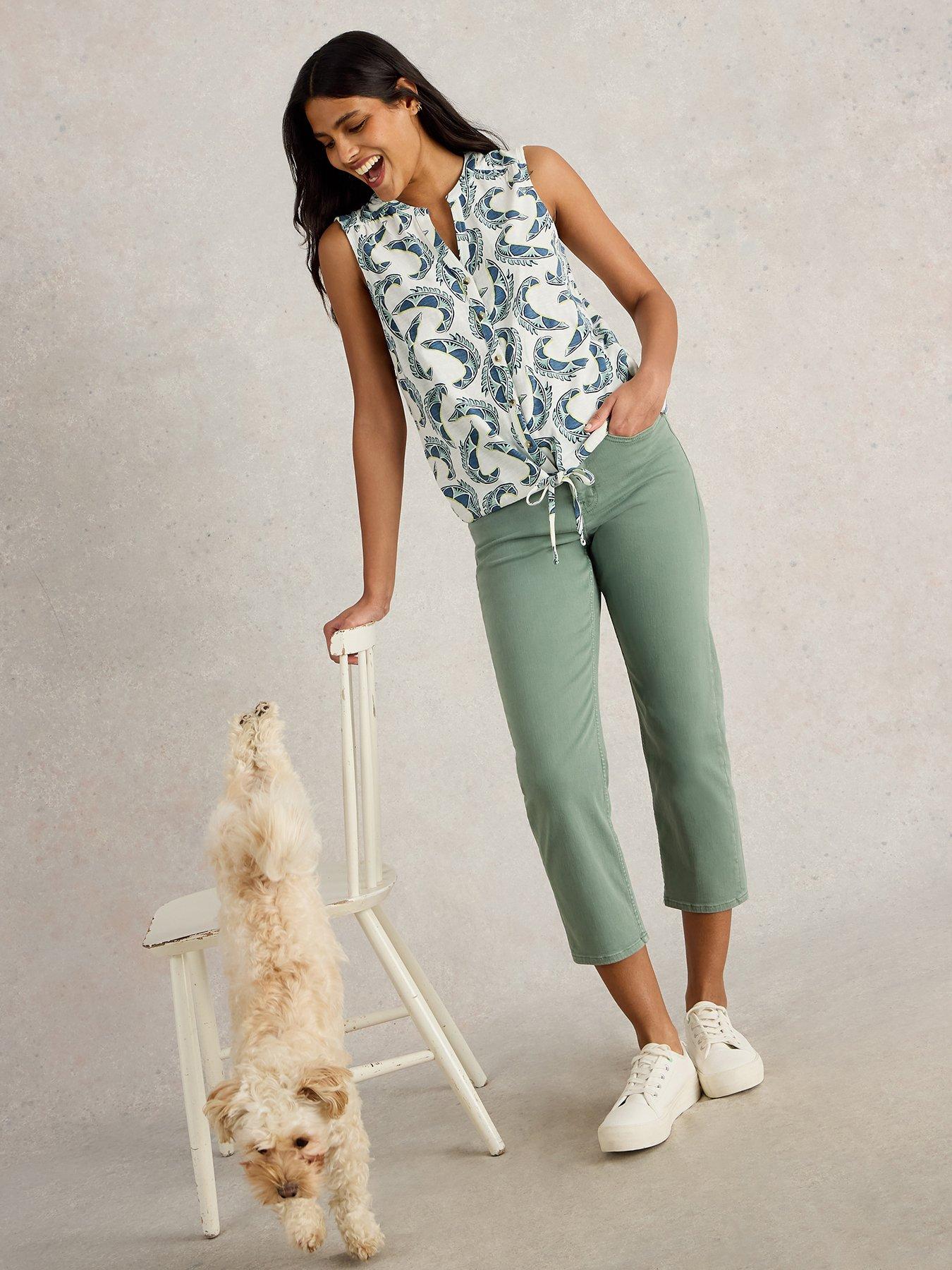  image of white-stuff-tulip-sleeveless-shirt