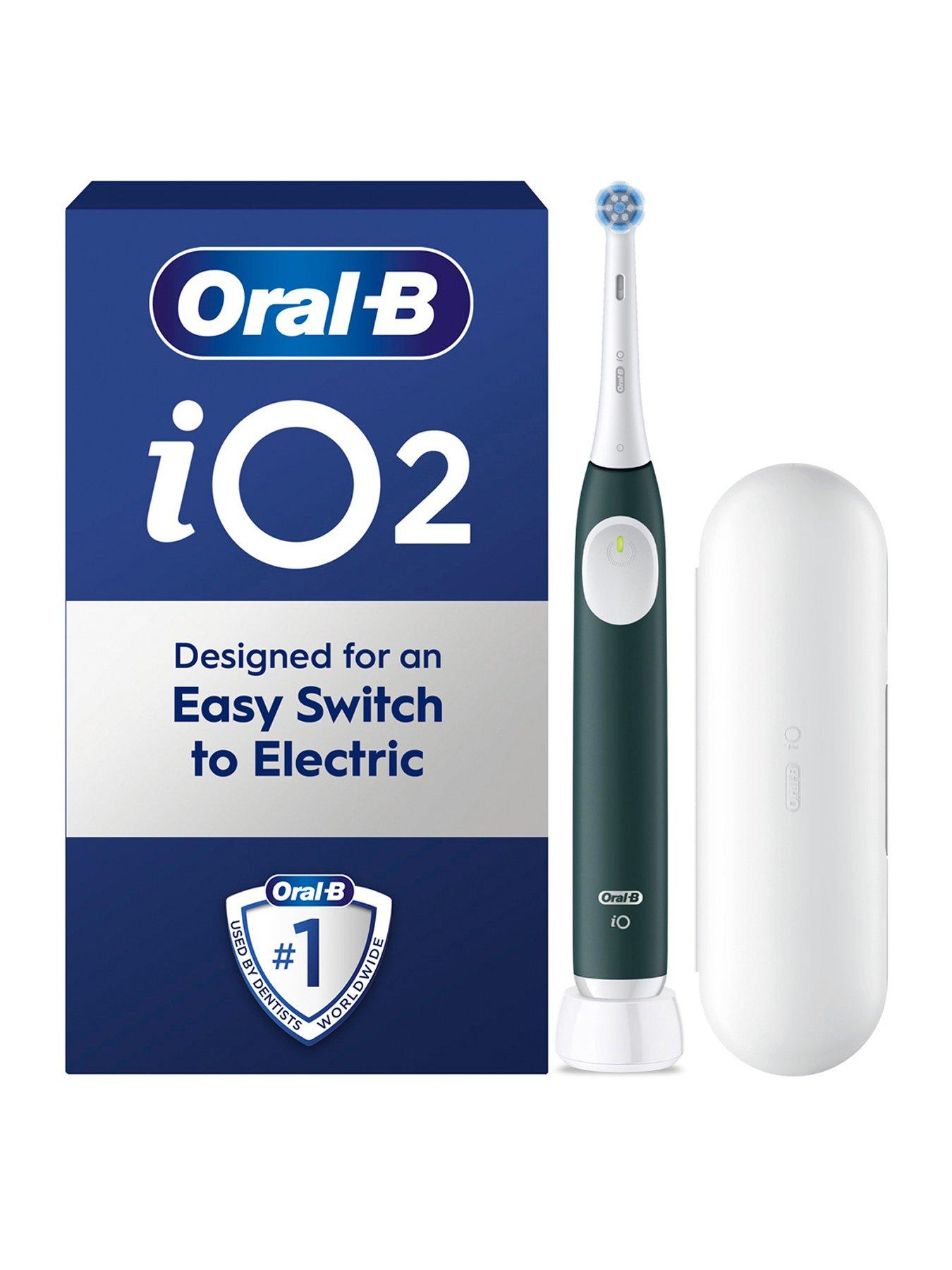 Image 1 of 7 of Oral-B iO2 Forest Green Electric Toothbrush + Travel Case