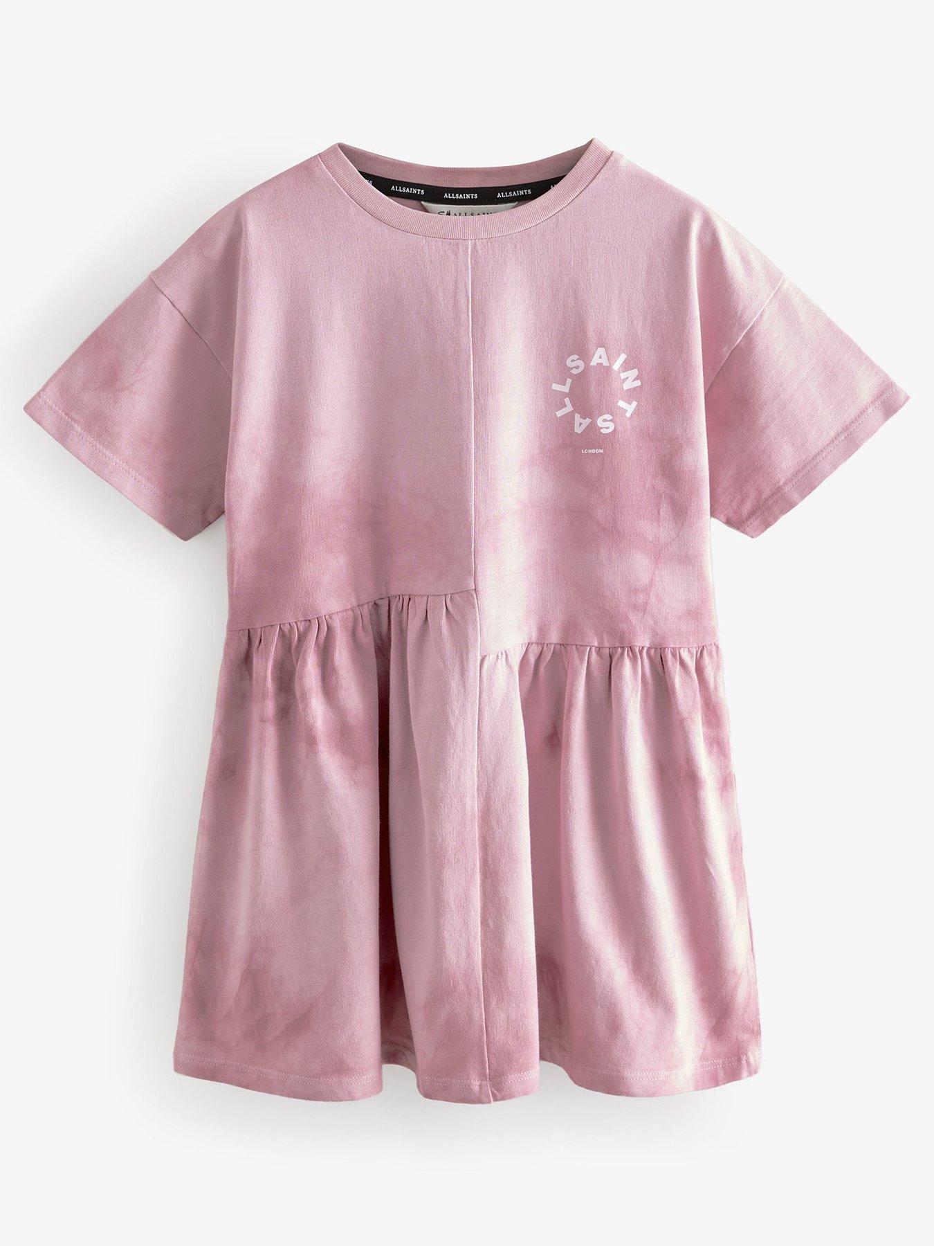 smallsaints-girls-logo-dress-pink
