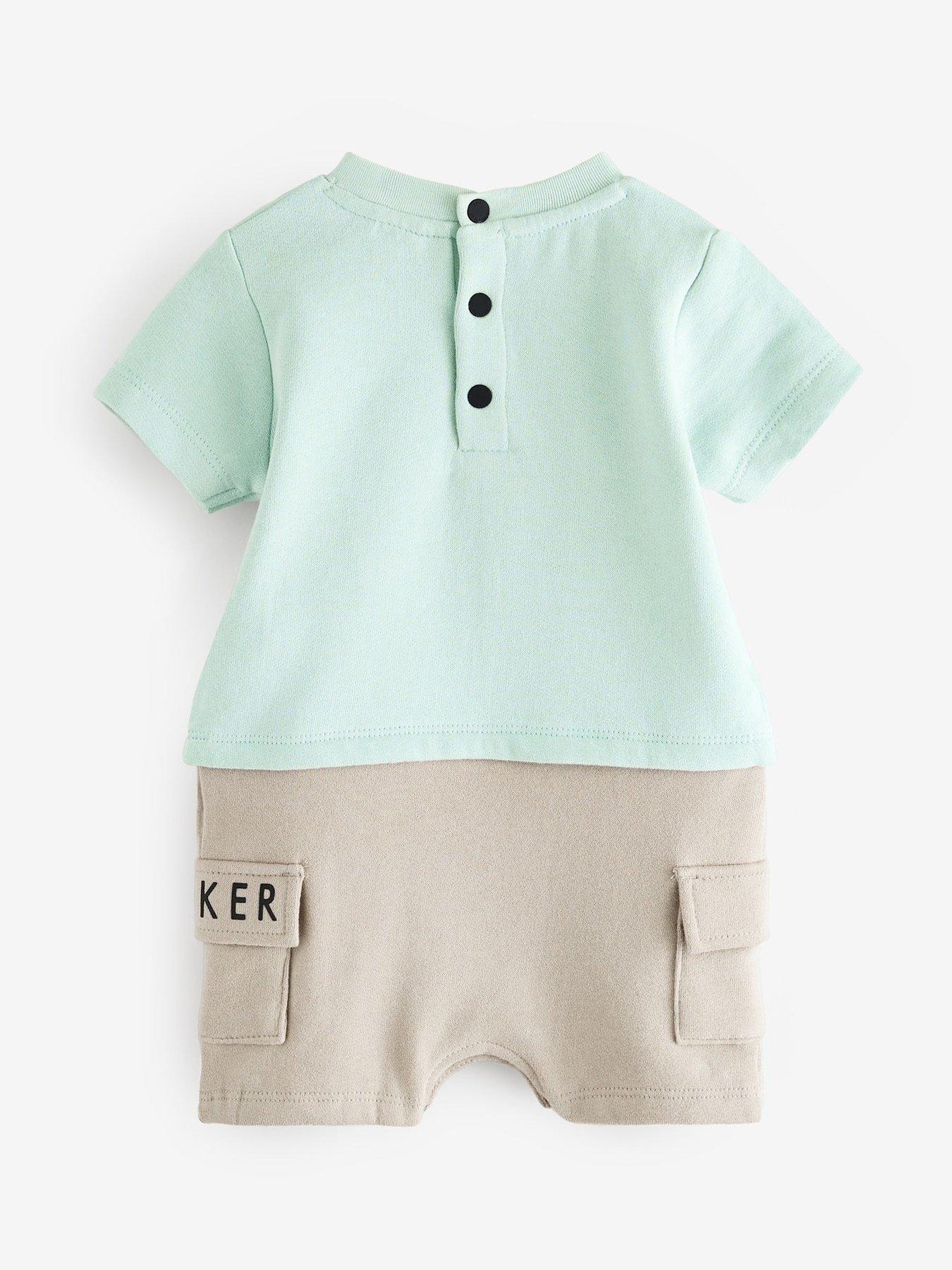 stillFront image of ted-baker-baby-romper-green