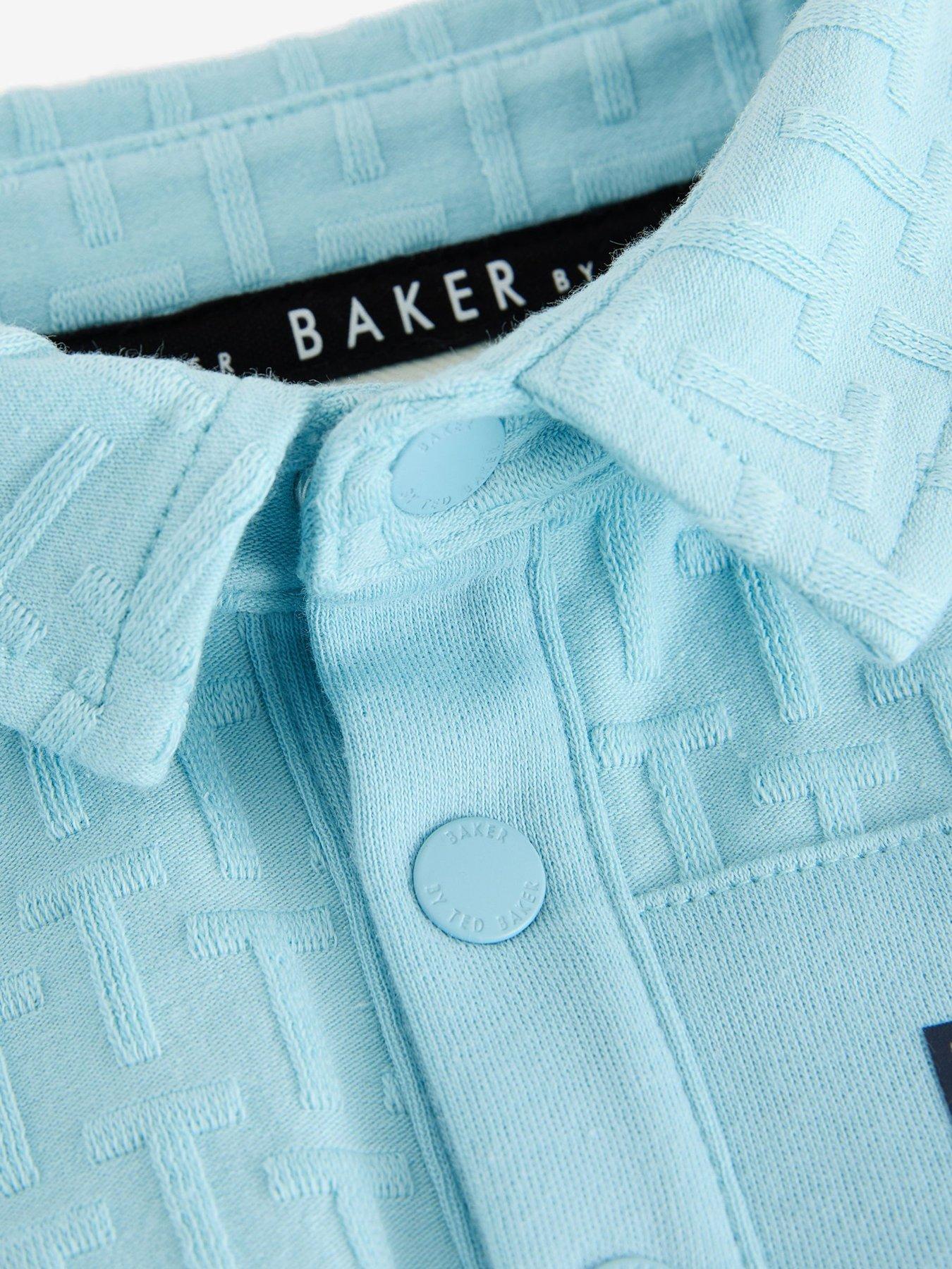  image of ted-baker-baby-romper-amp-hat-blue