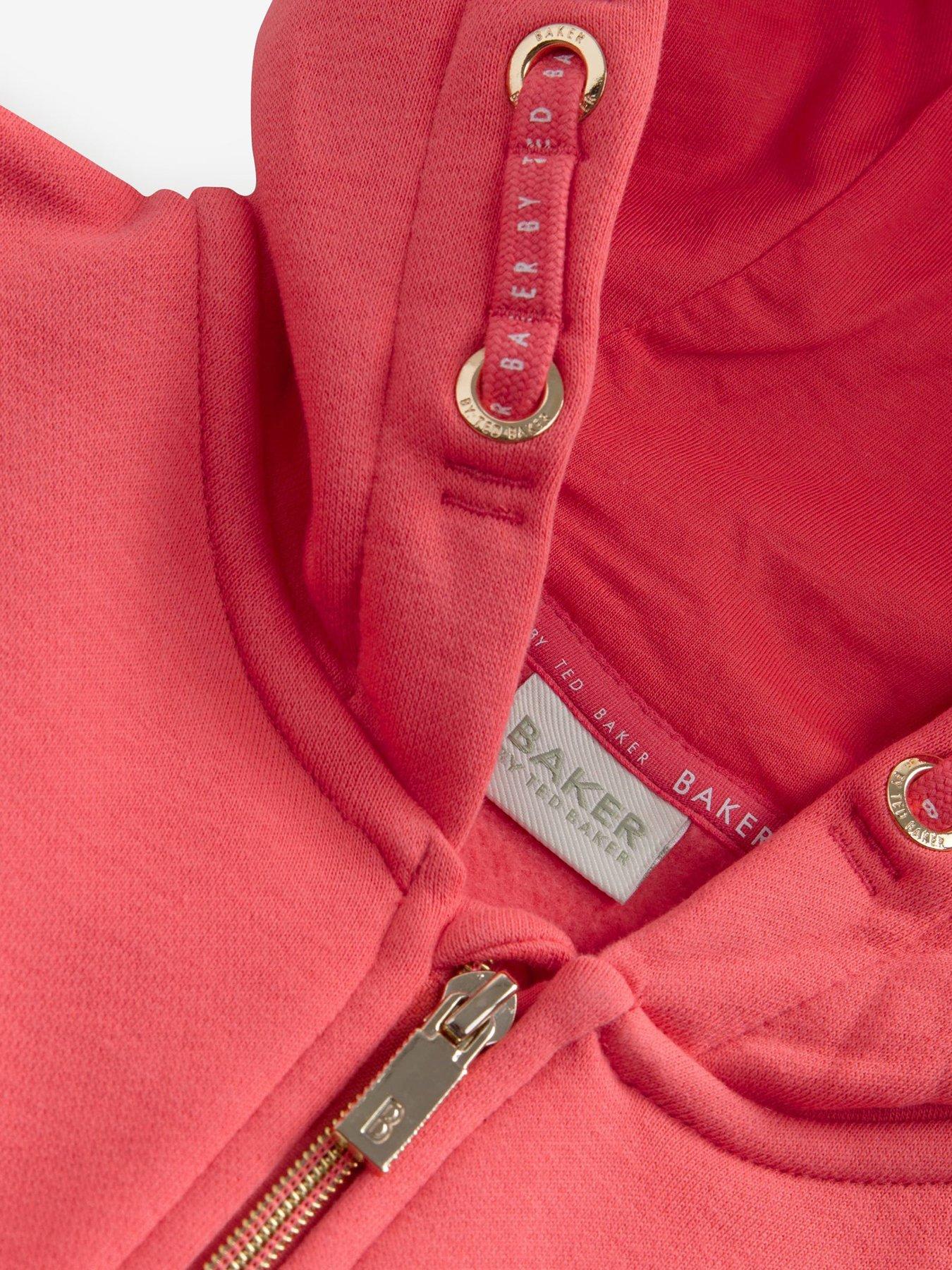  image of ted-baker-zip-up-hoodie-pink