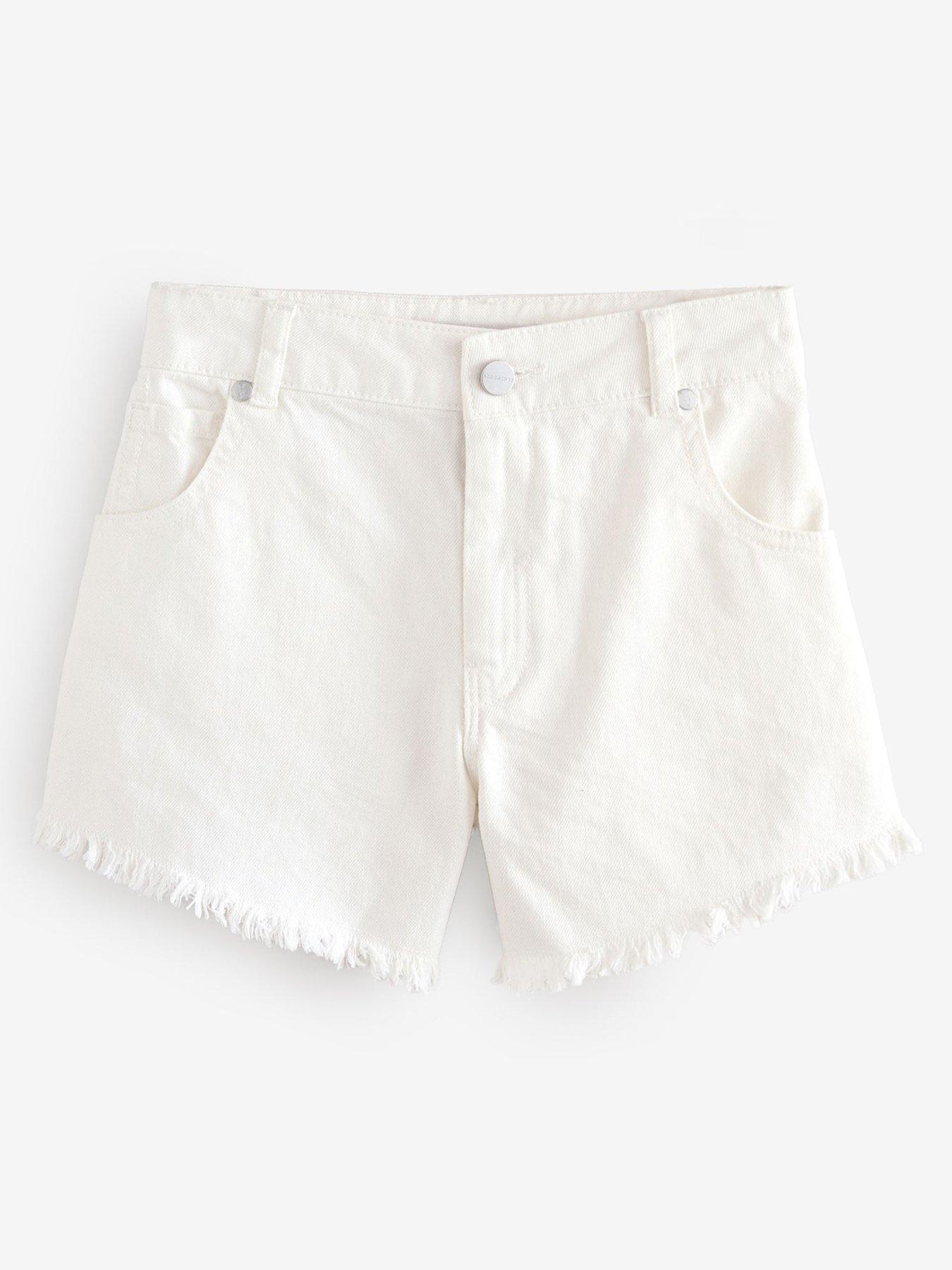 smallsaints-girls-denim-short-white