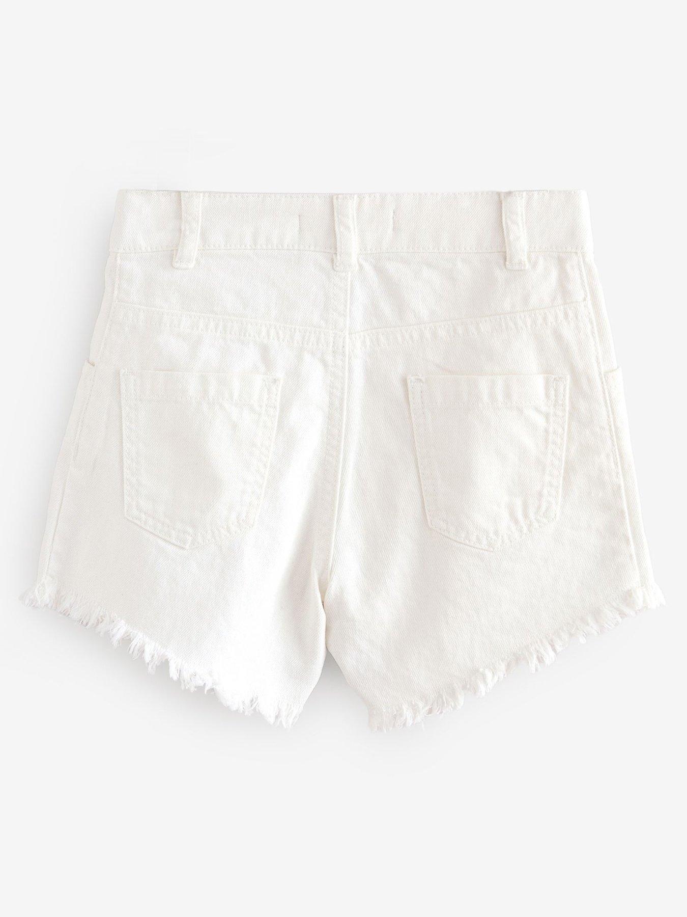  image of smallsaints-girls-denim-short-white
