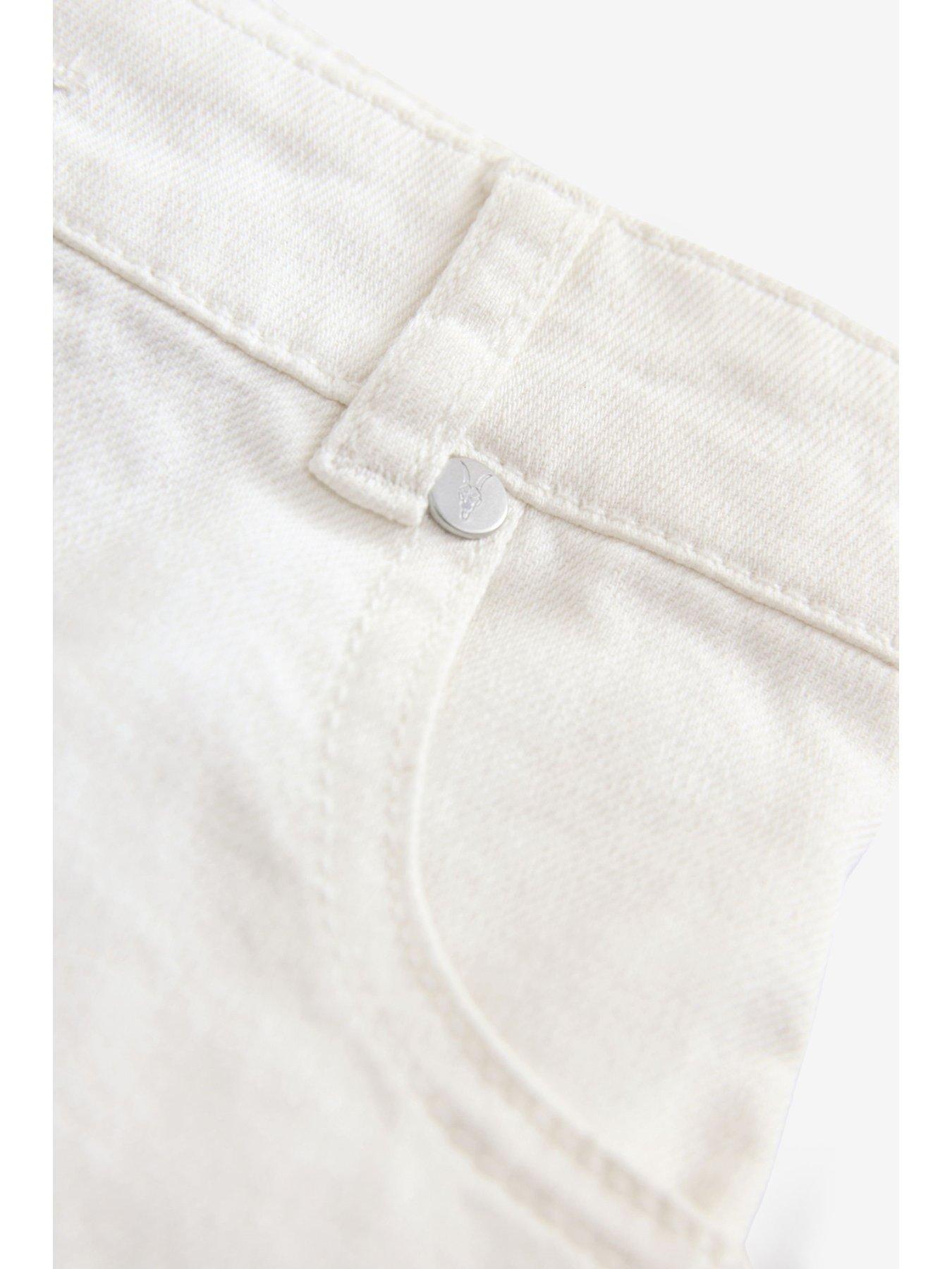  image of smallsaints-girls-denim-short-white