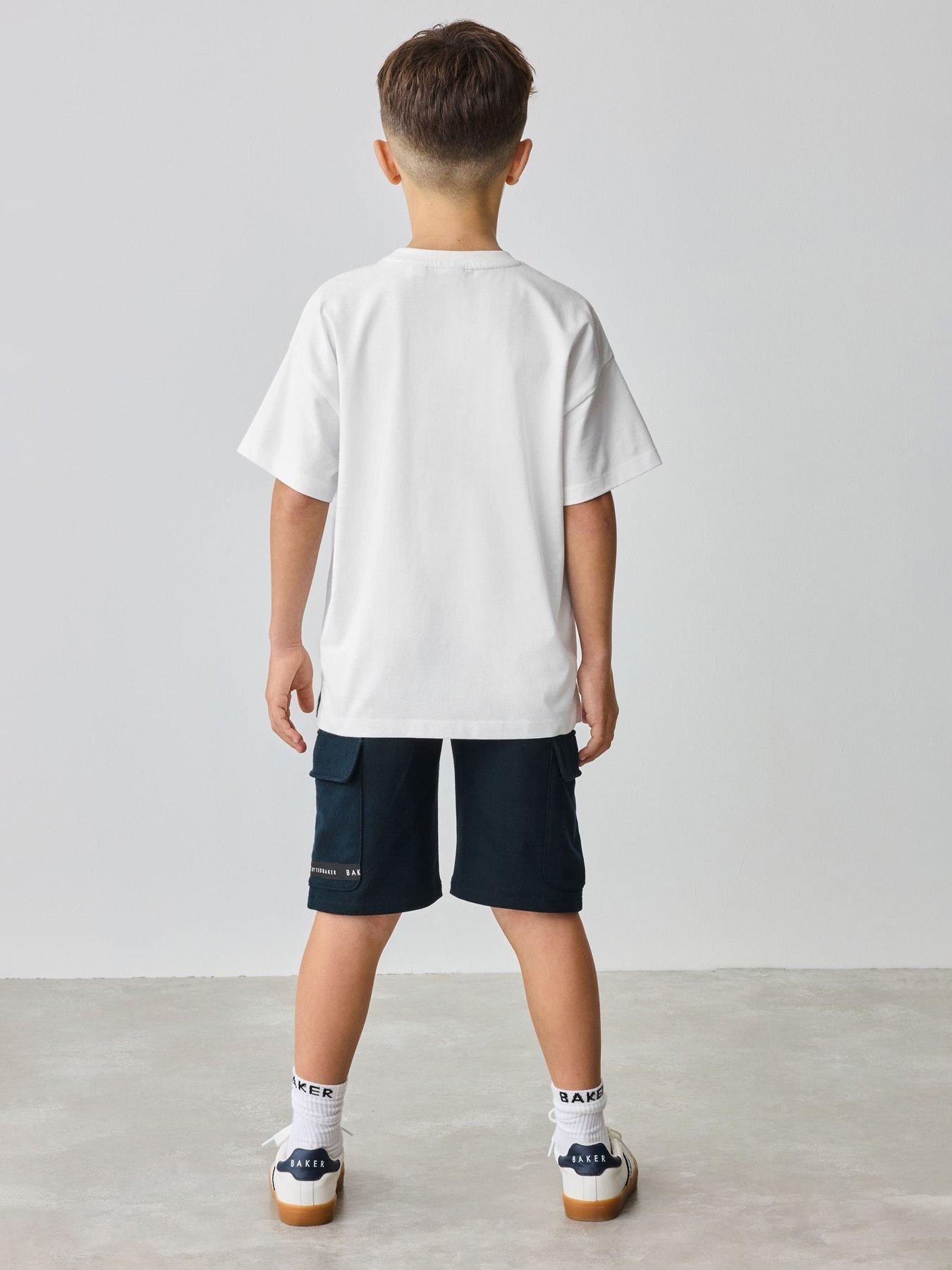 Image 2 of 6 of Ted Baker Top &amp; Short Set - Navy