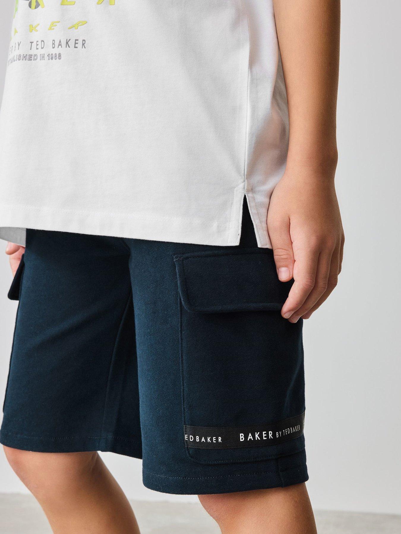 Image 4 of 6 of Ted Baker Top &amp; Short Set - Navy