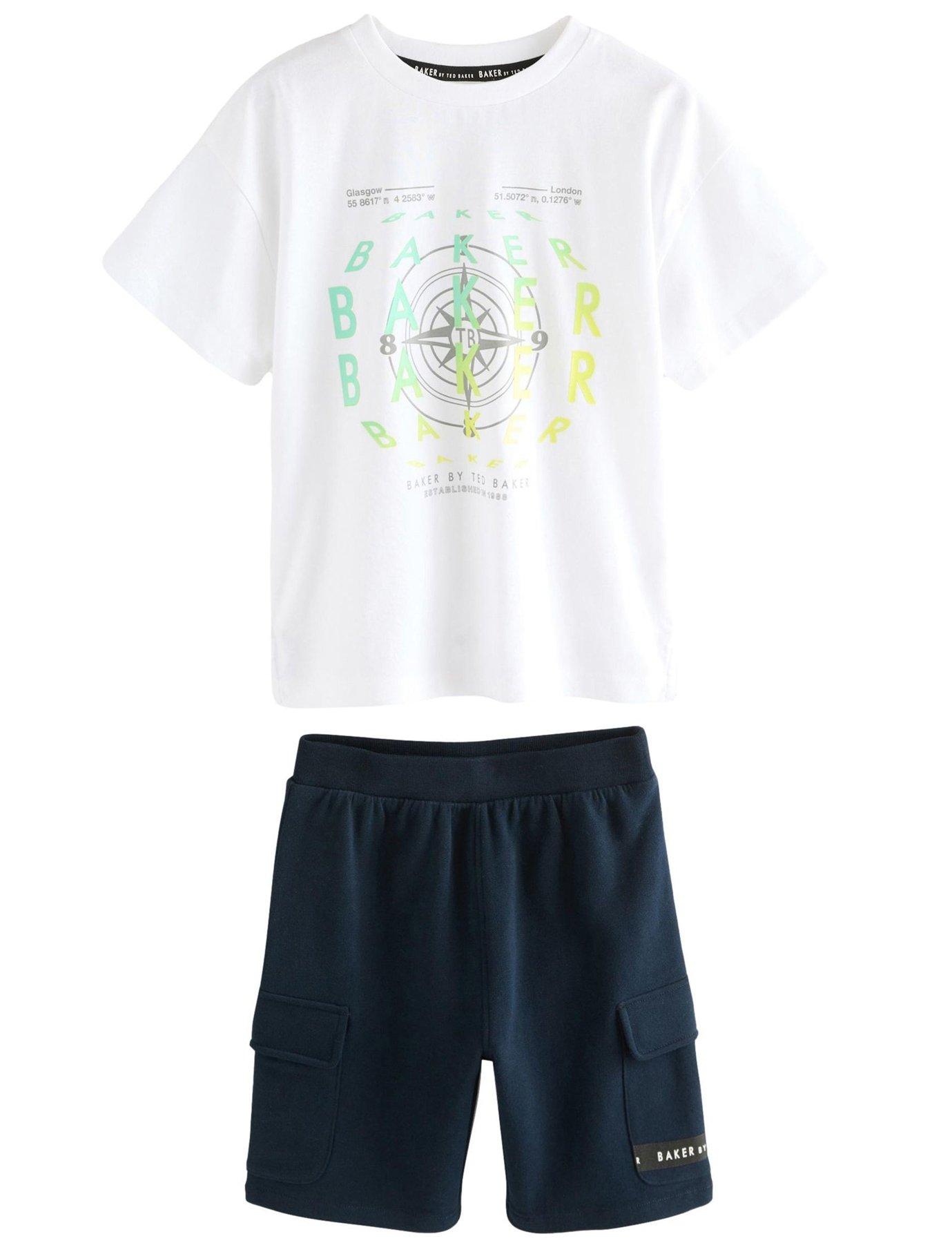 Image 5 of 6 of Ted Baker Top &amp; Short Set - Navy
