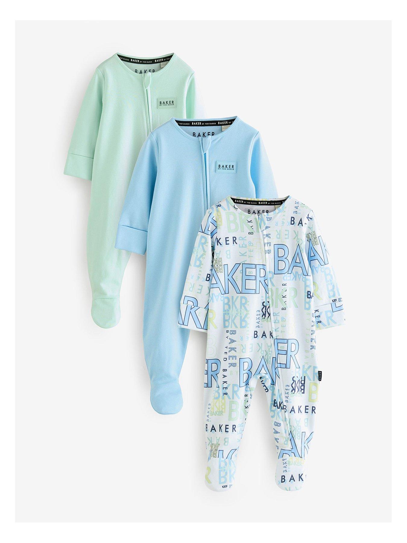 Ted Baker Baby Pack Sleepsuit Multi Littlewoods