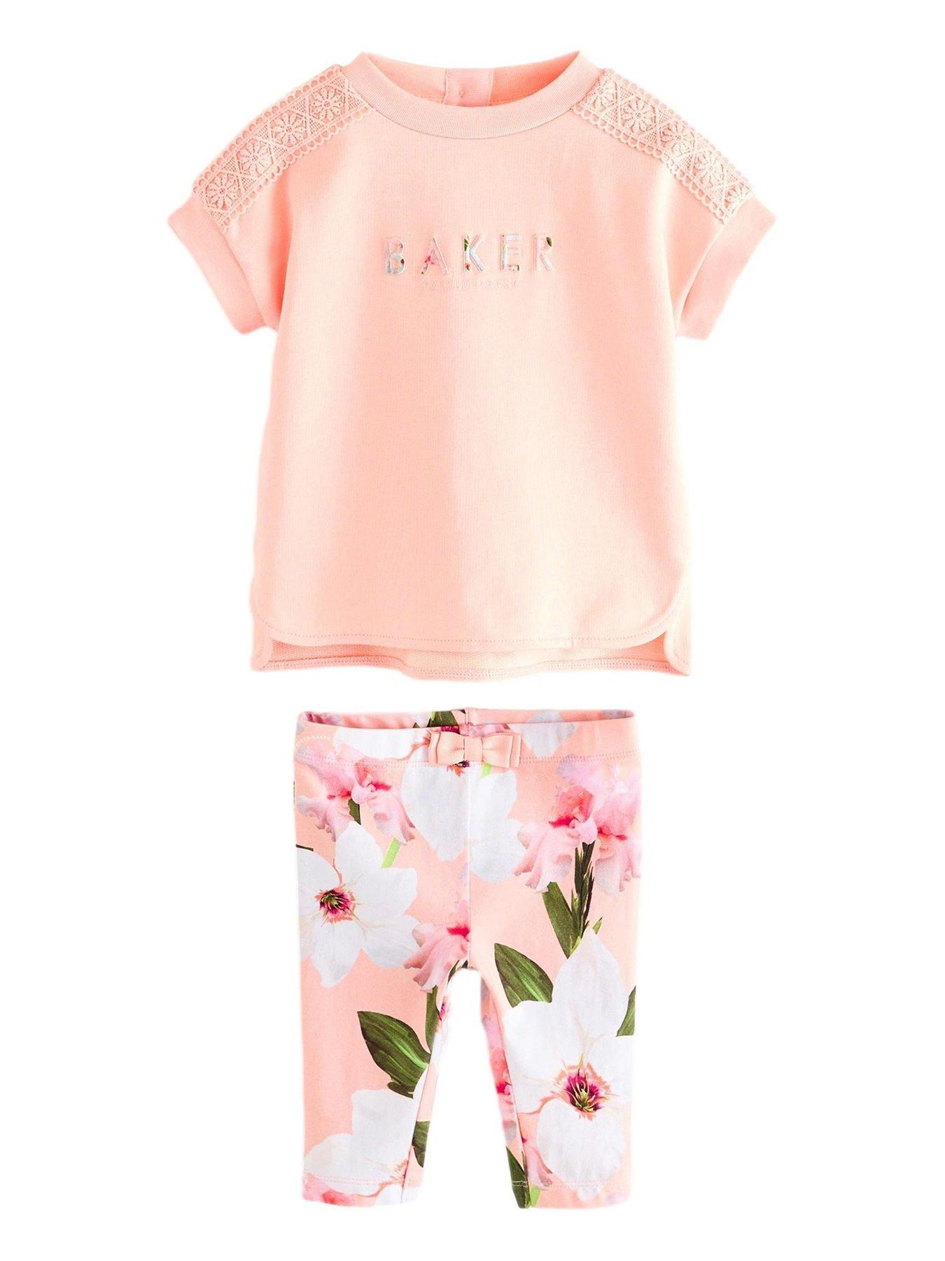 front image of ted-baker-top-amp-floral-legging-set-pink