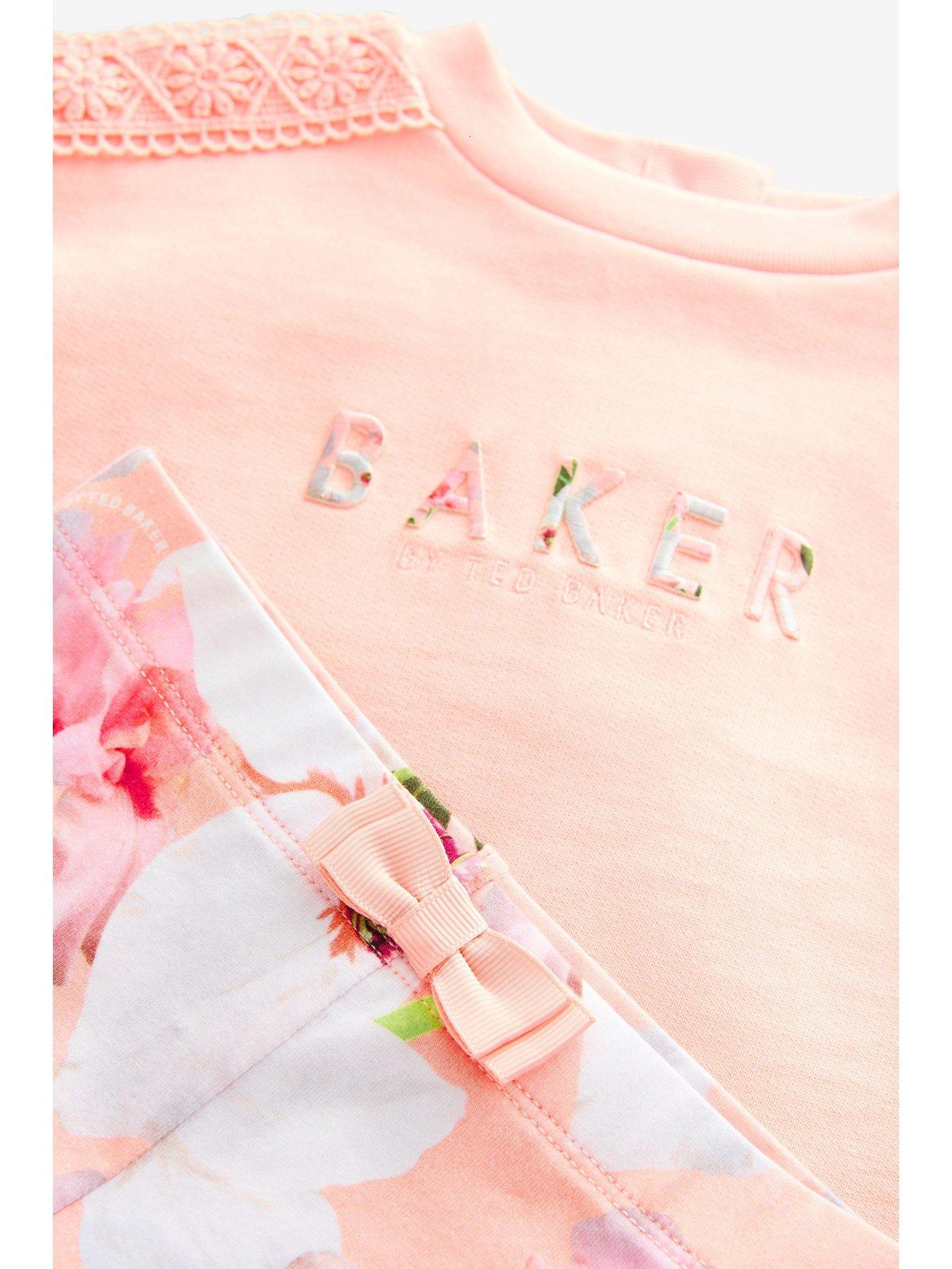 stillFront image of ted-baker-top-amp-floral-legging-set-pink