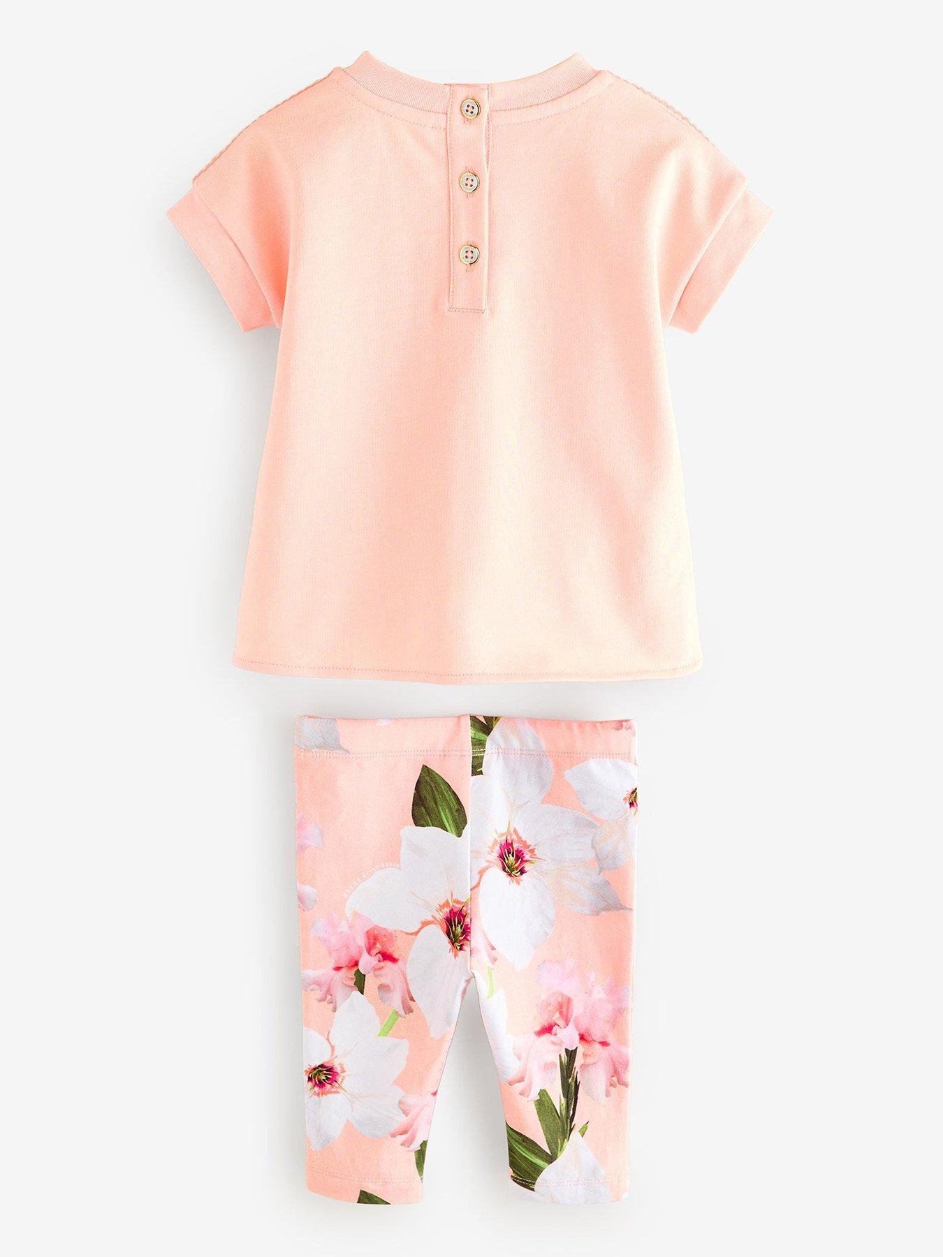  image of ted-baker-top-amp-floral-legging-set-pink