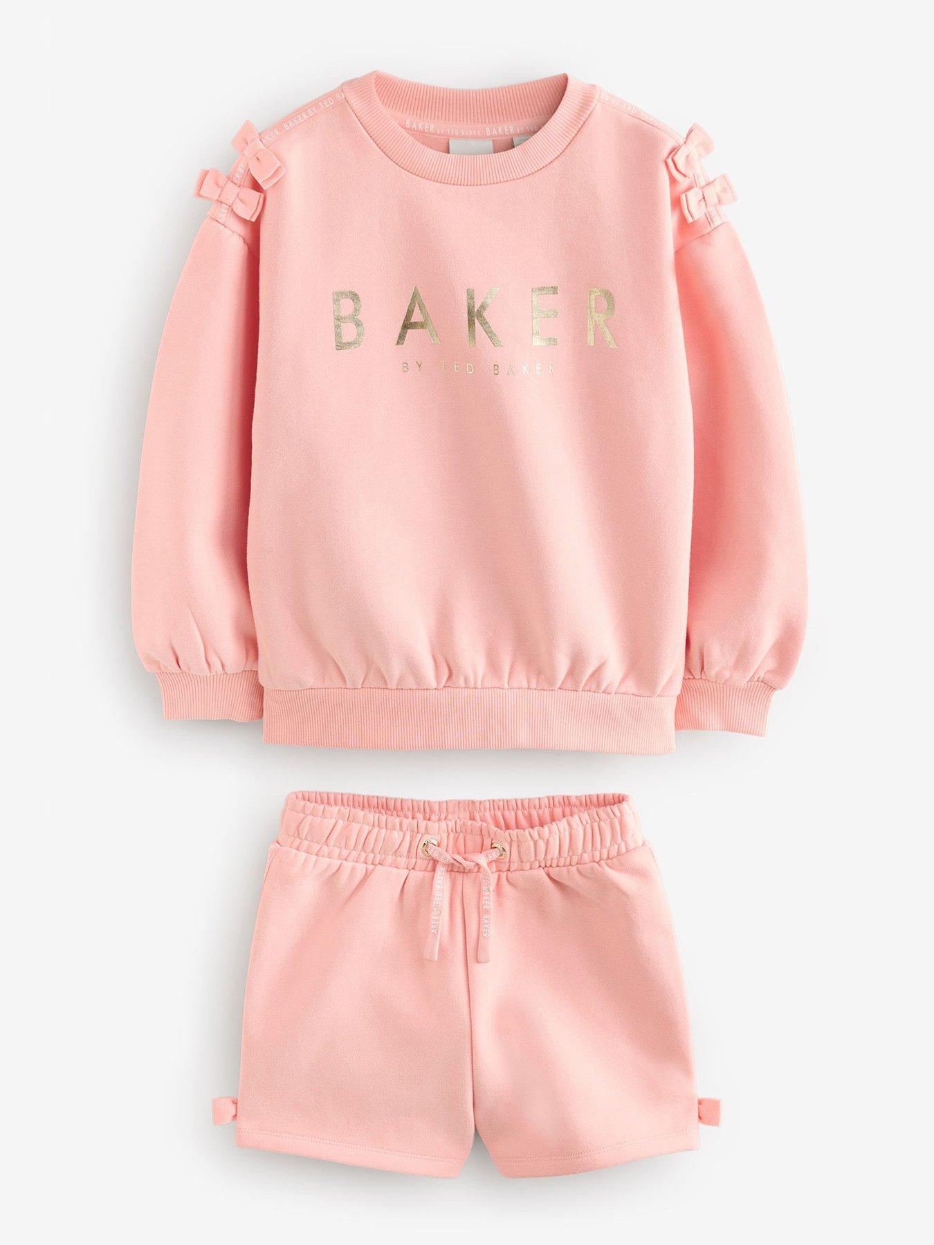 ted-baker-bow-detail-sweat-top-amp-short-set-pink