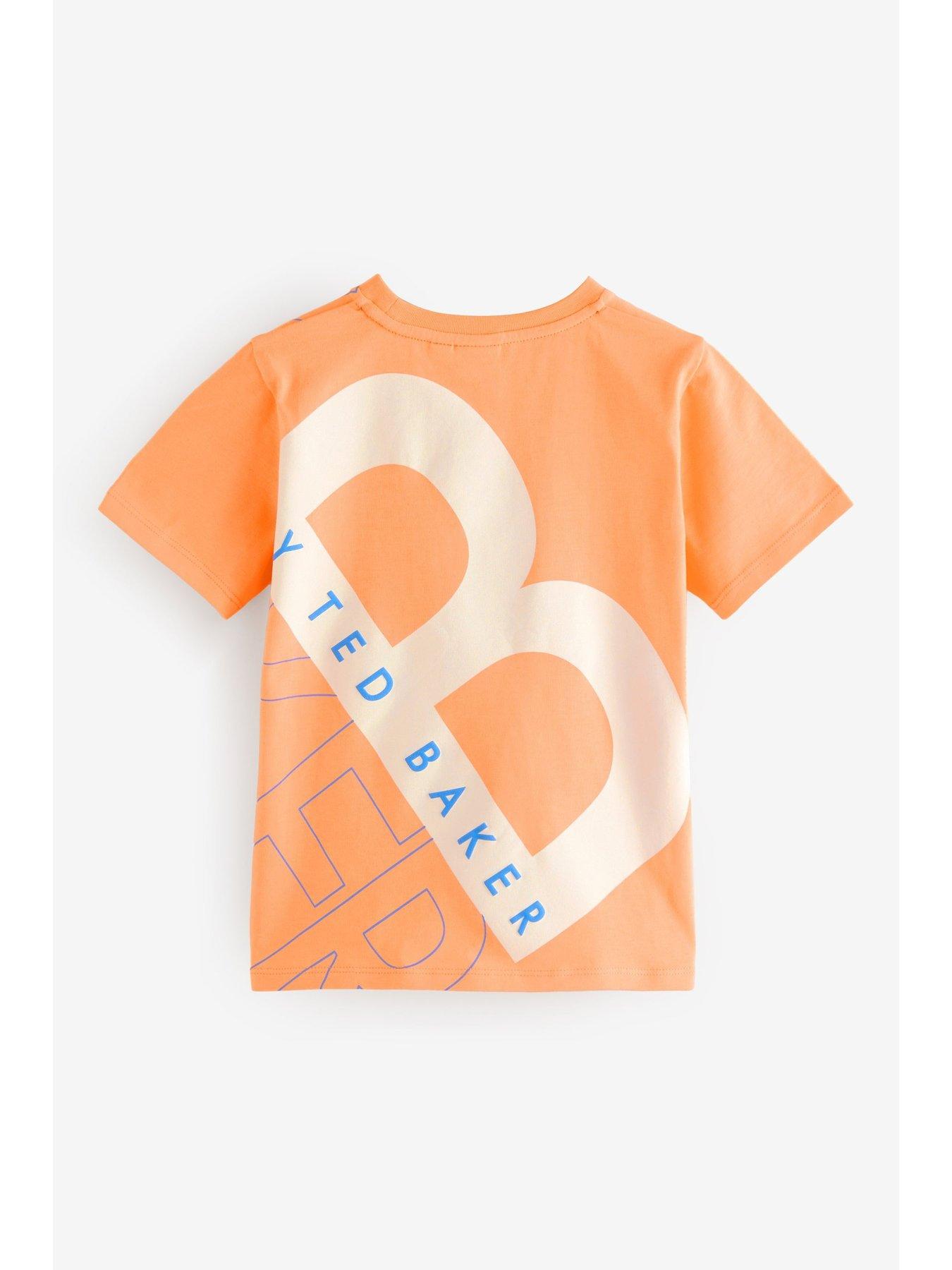  image of ted-baker-t-shirt-orange-orange