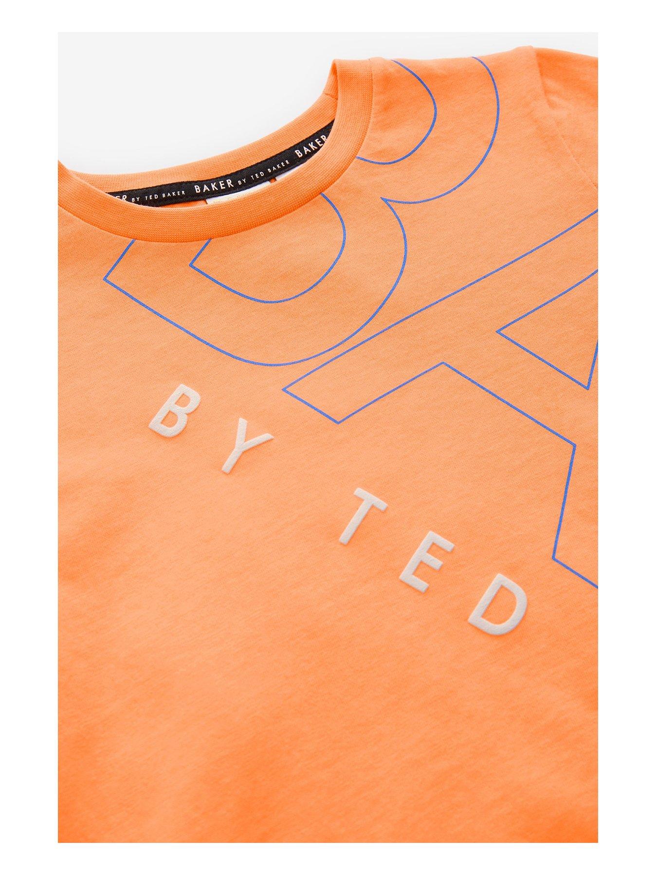  image of ted-baker-t-shirt-orange-orange