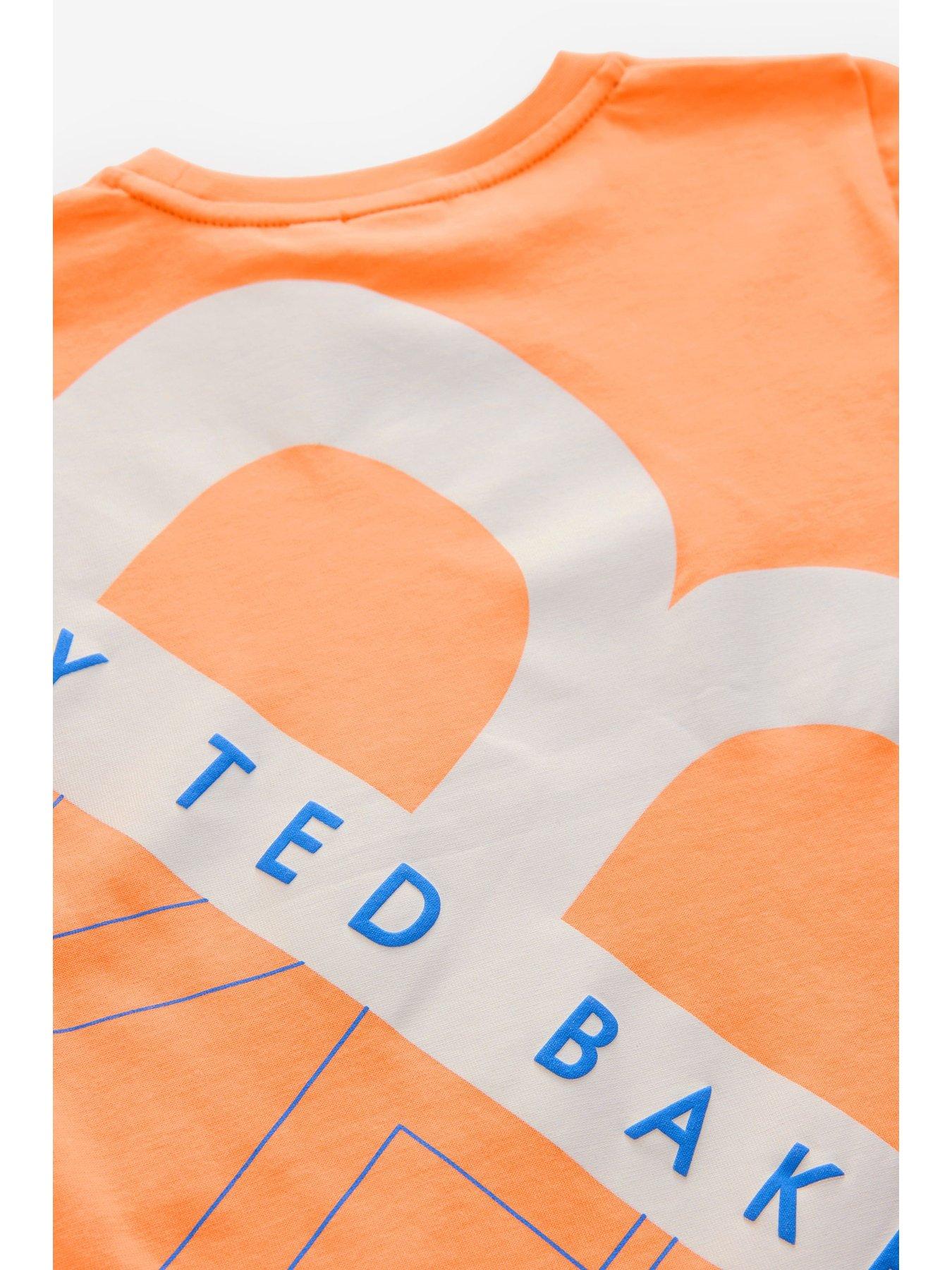  image of ted-baker-t-shirt-orange-orange