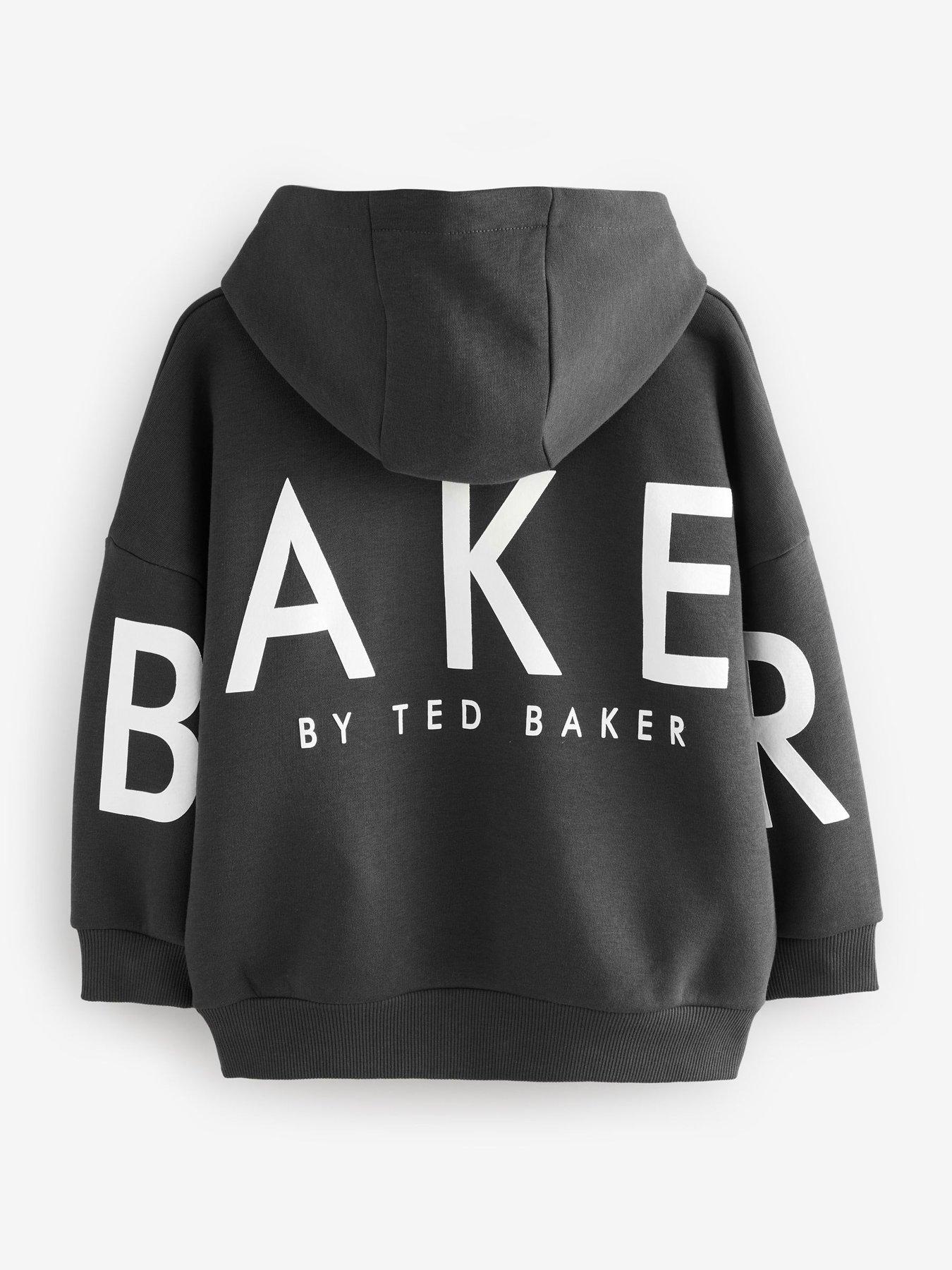  image of ted-baker-boys-logo-hoodie-grey