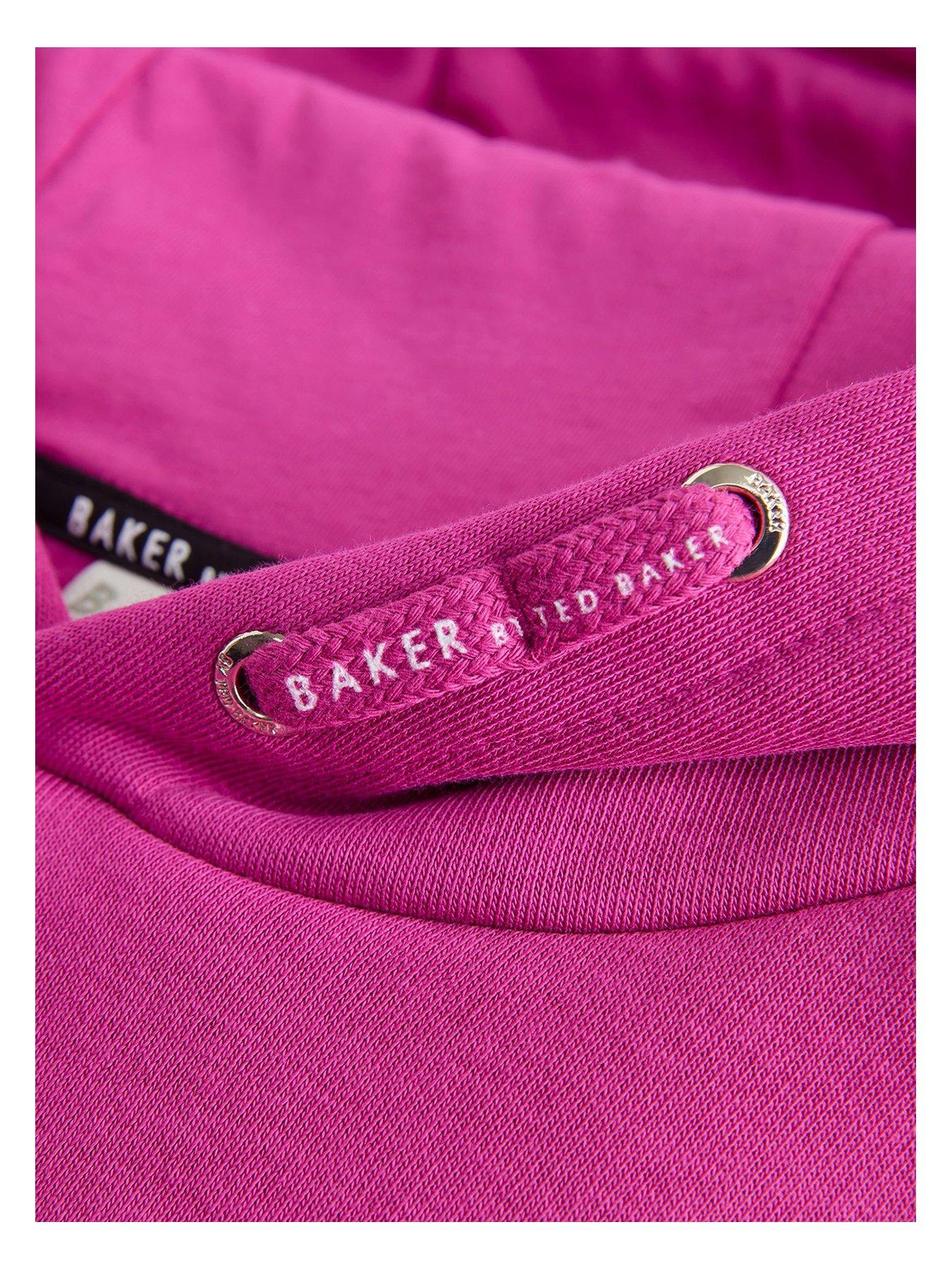  image of ted-baker-girls-logo-hoodie-pink
