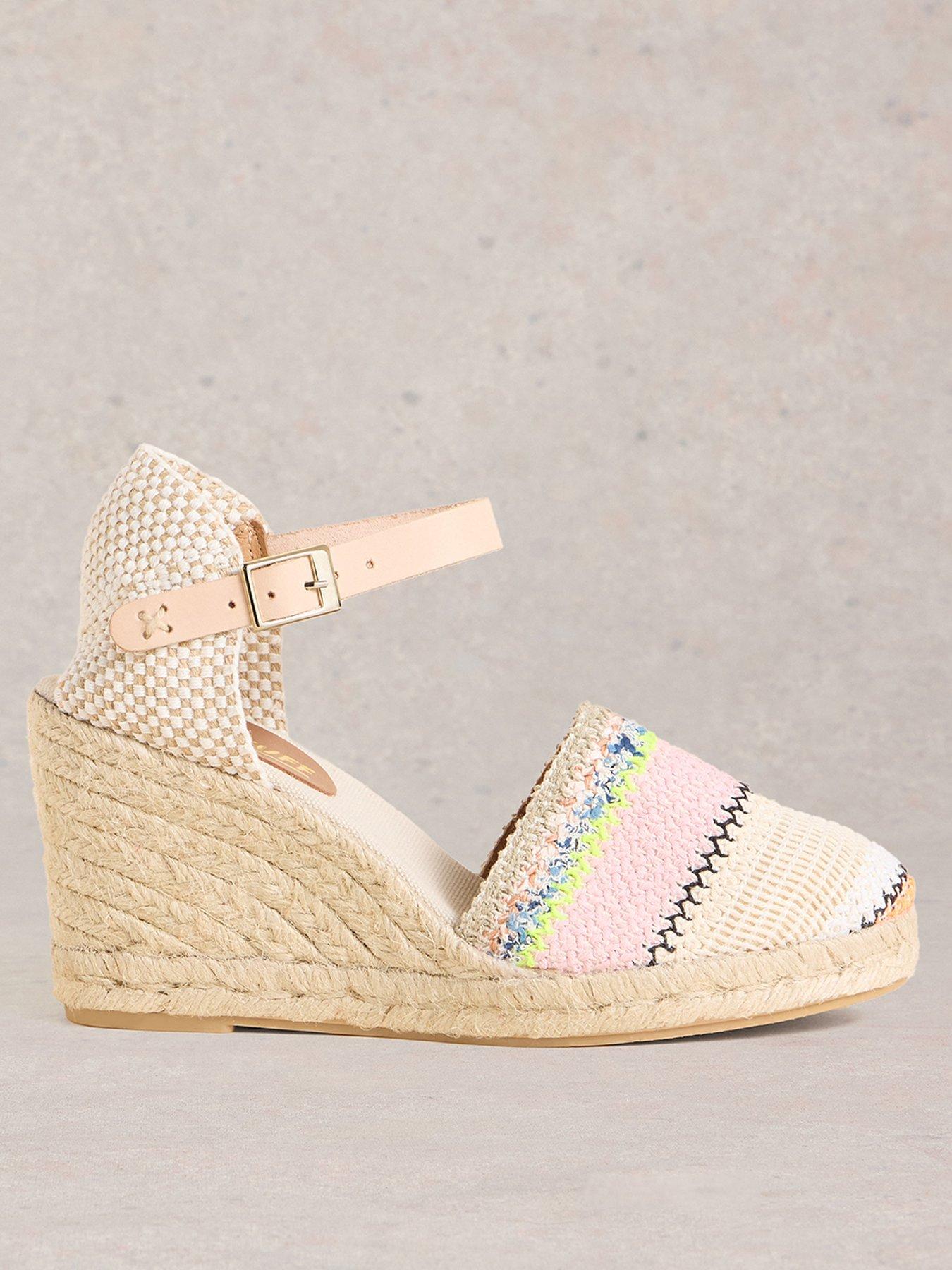  image of white-stuff-crochet-espadrille-wedge