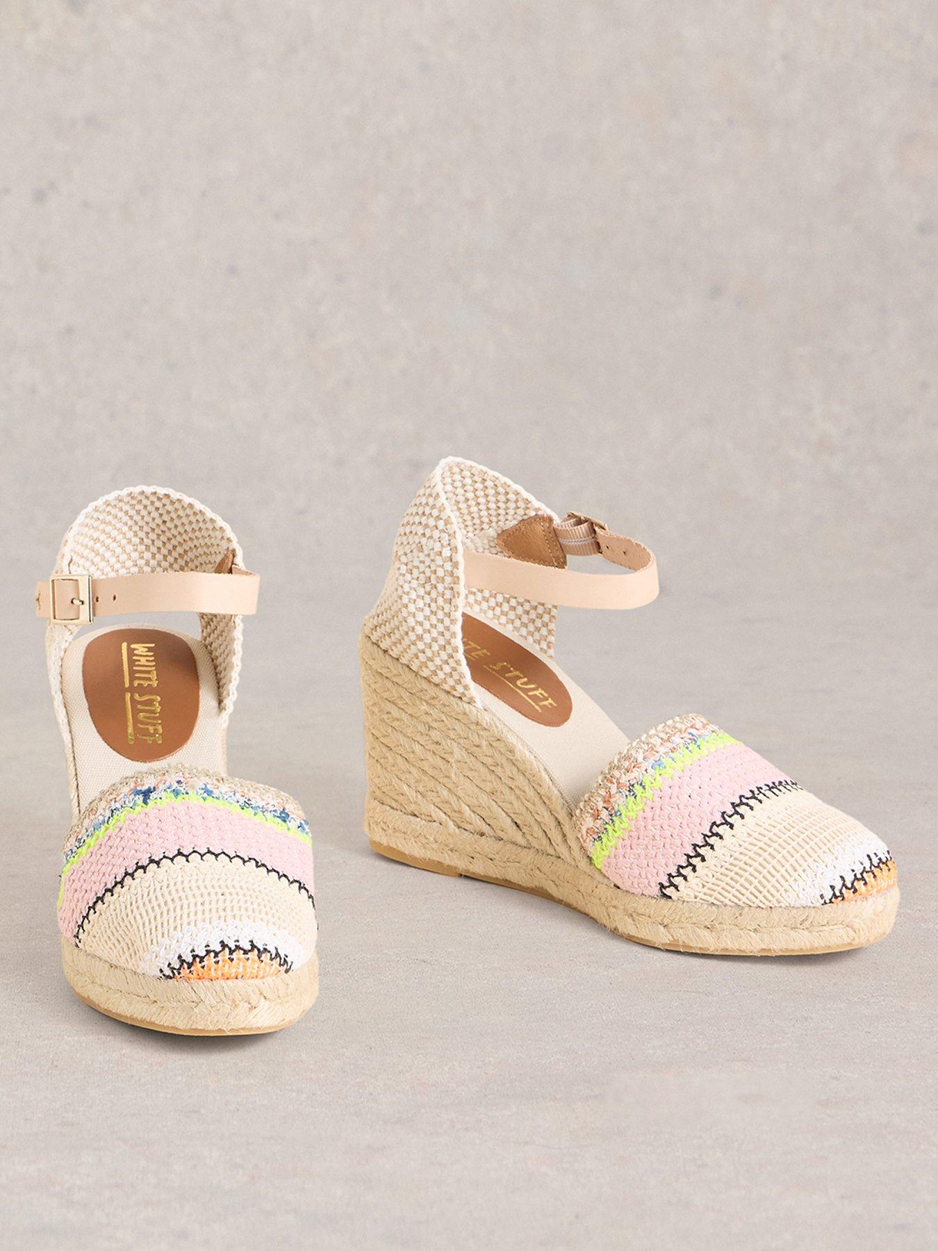  image of white-stuff-crochet-espadrille-wedge