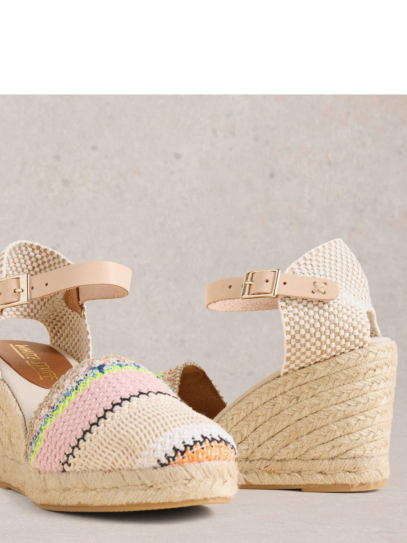  image of white-stuff-crochet-espadrille-wedge