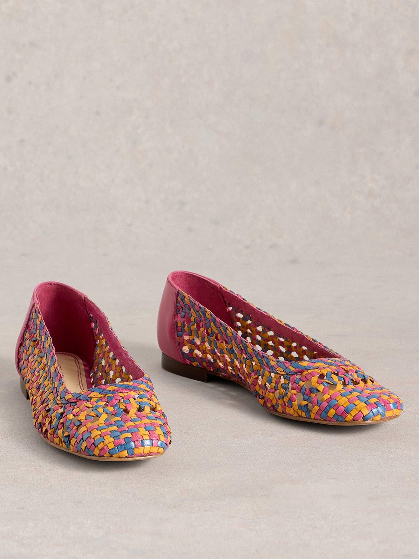  image of white-stuff-winnie-woven-ballerina