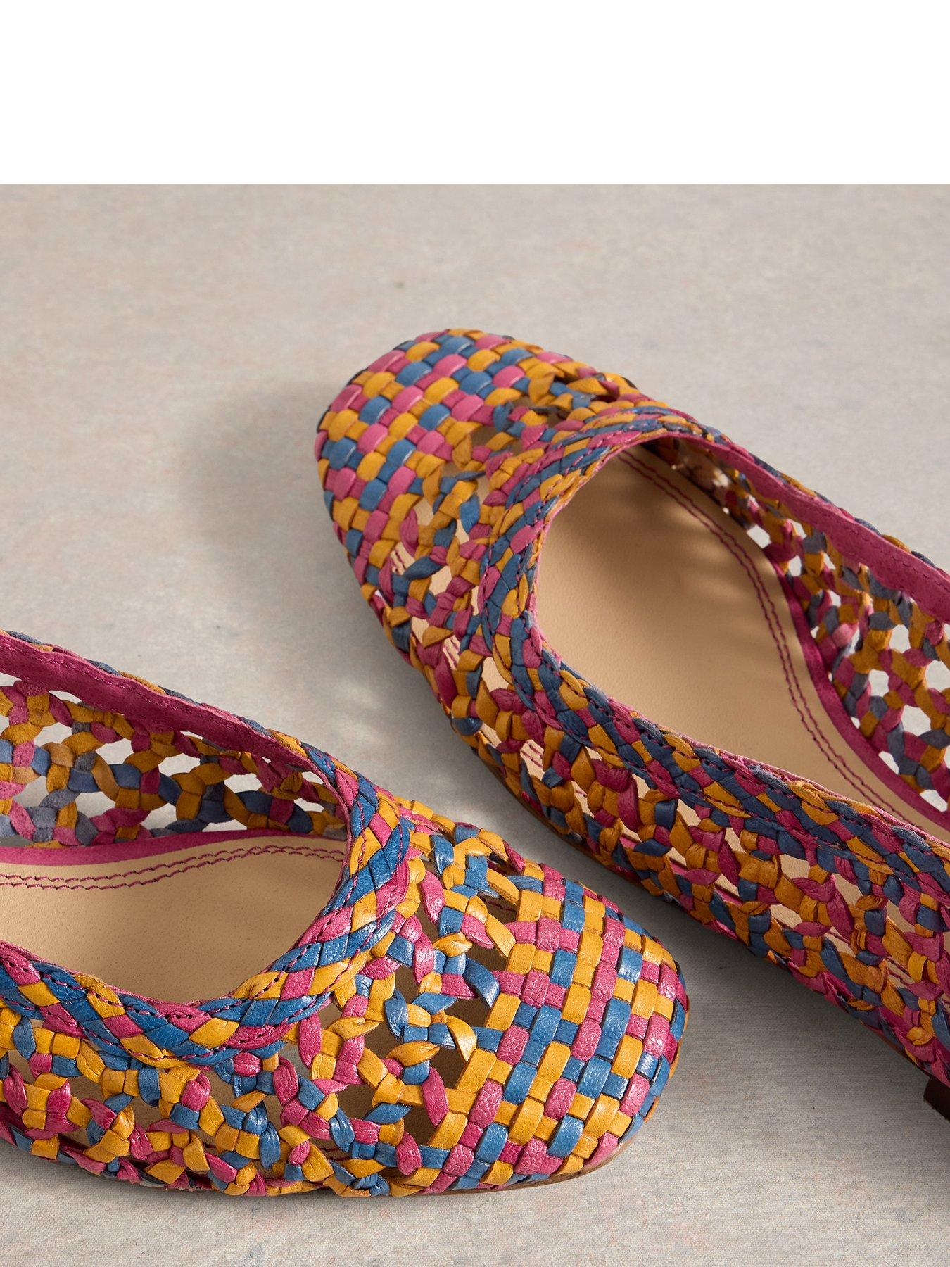  image of white-stuff-winnie-woven-ballerina