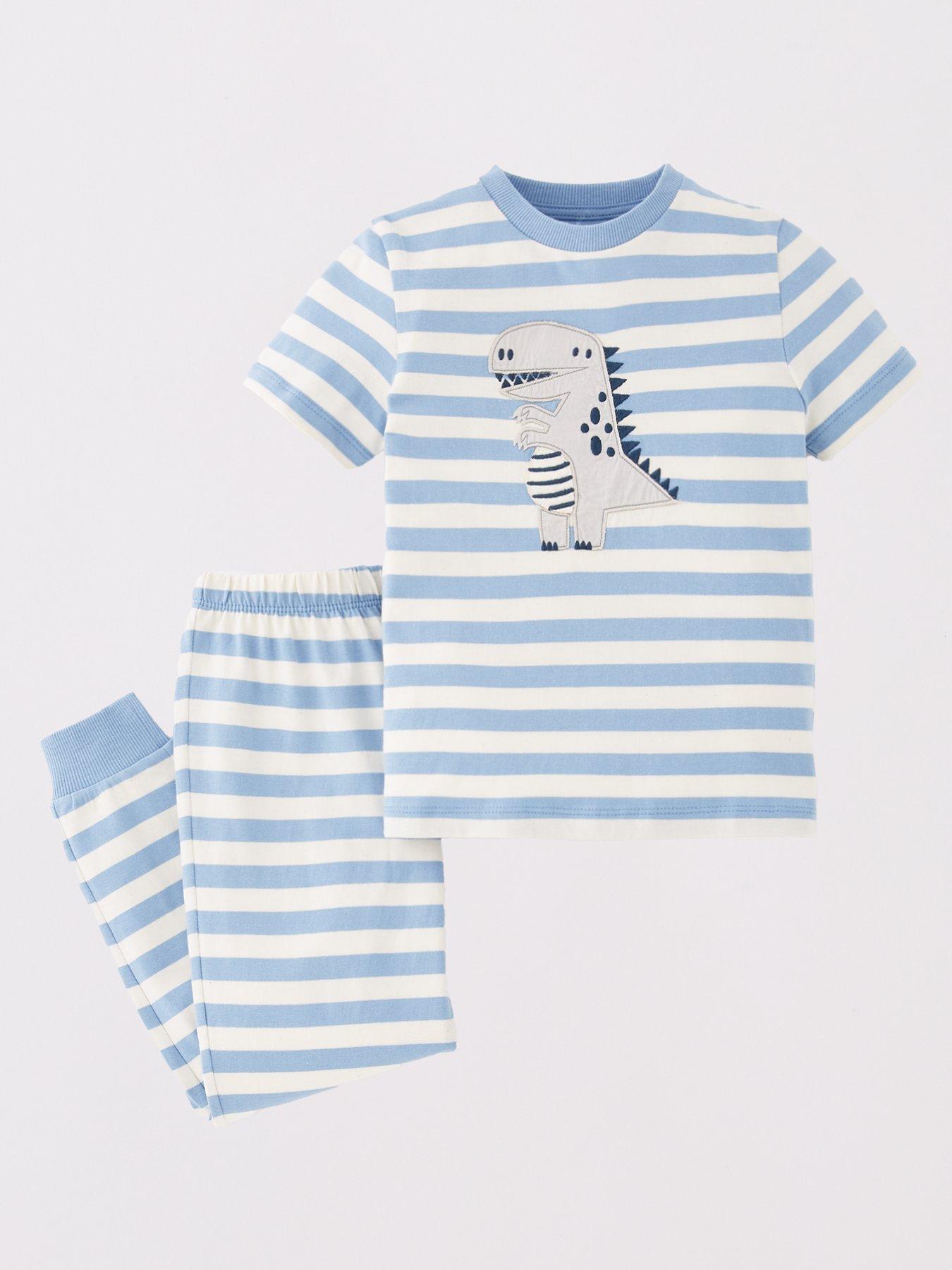back image of the-very-collection-boys-2-pack-dinosaur-pyjamas-multi