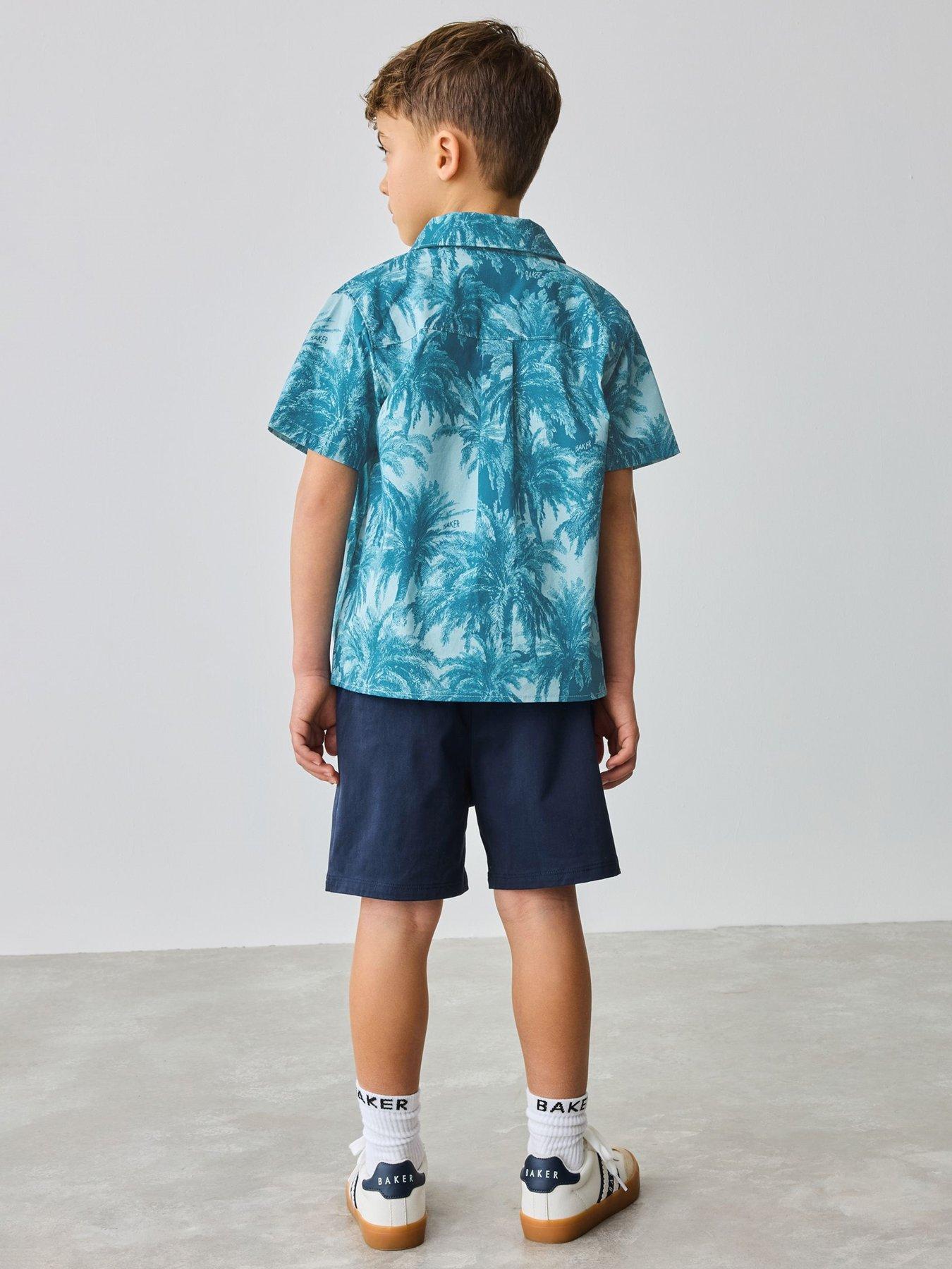 stillFront image of ted-baker-shirt-amp-short-set-blue