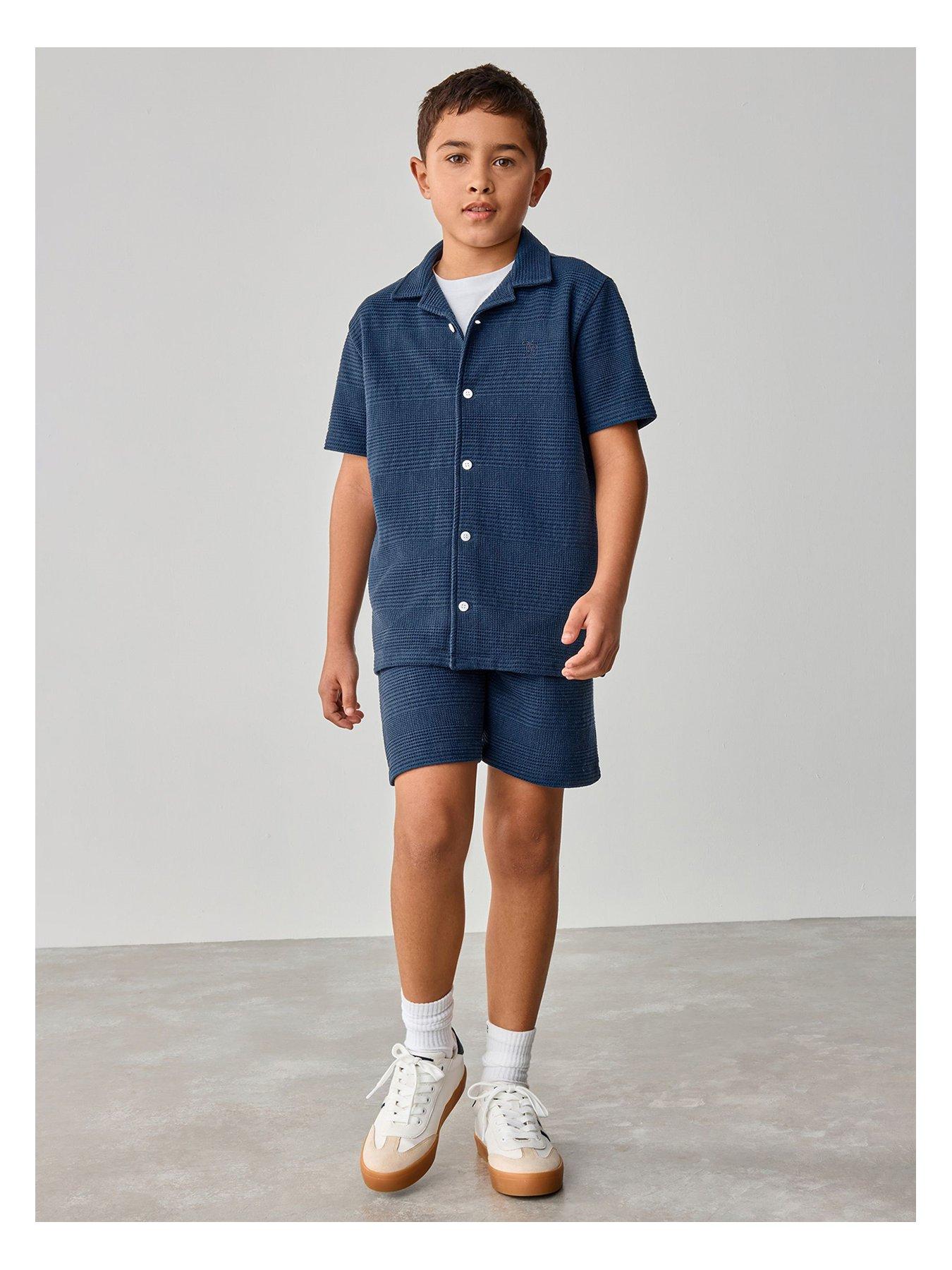 ted-baker-shirt-amp-short-set-blue