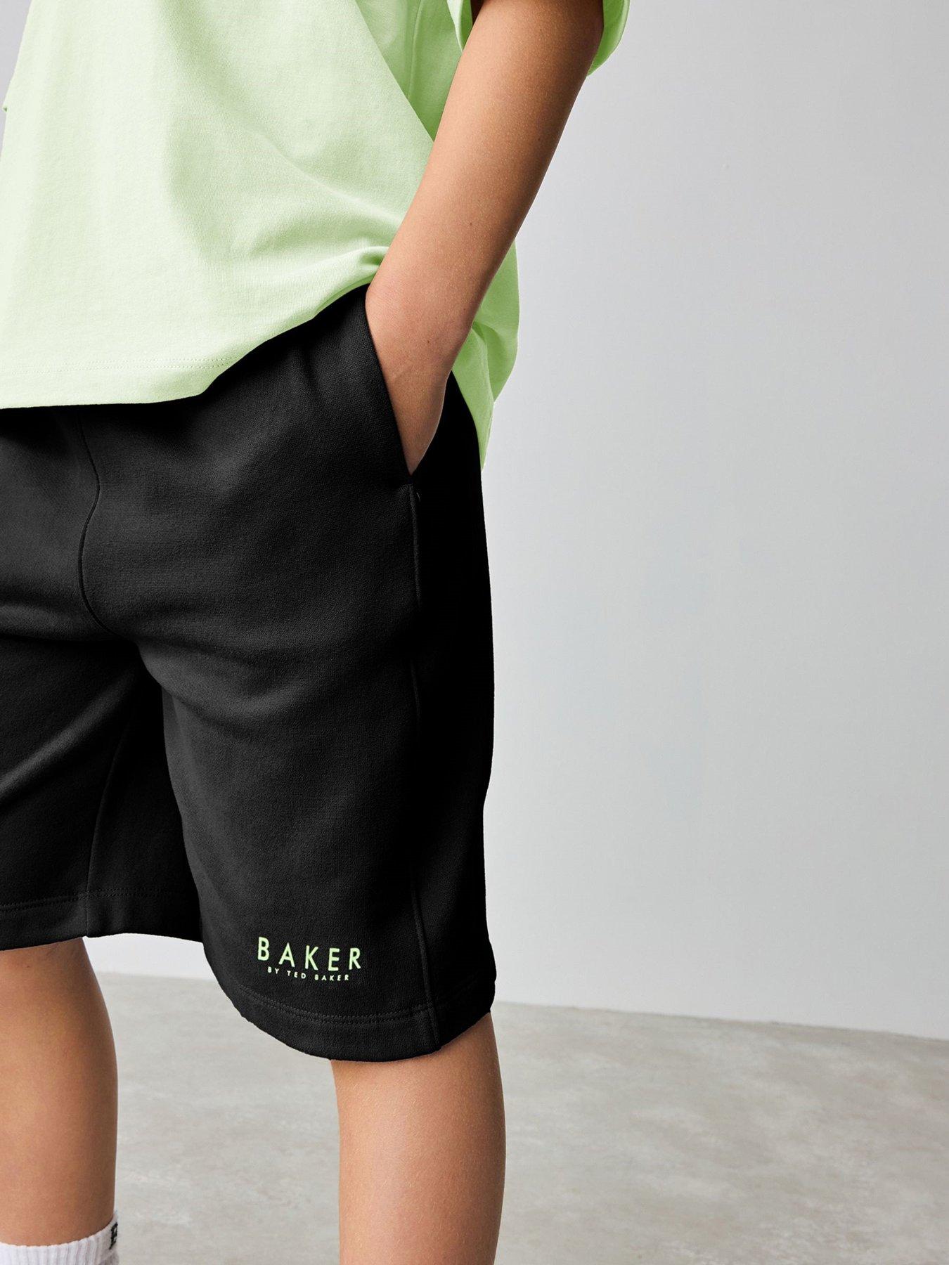  image of ted-baker-boys-top-and-short-set-green
