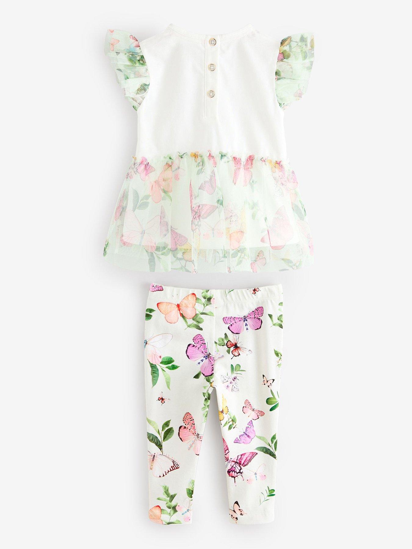  image of ted-baker-butterfly-frill-top-amp-legging-set-green