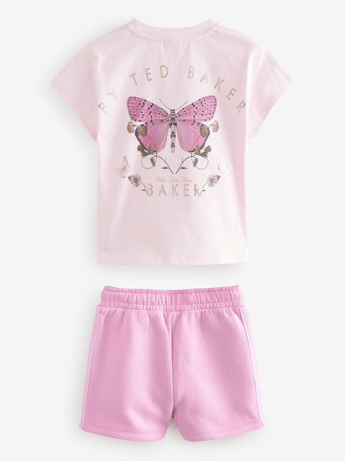  image of ted-baker-butterfly-top-amp-short-set-pink