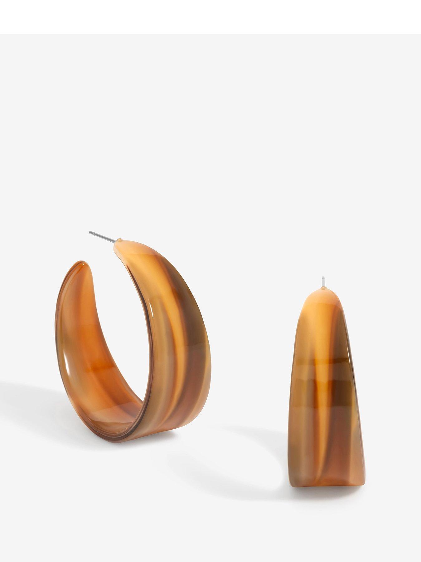 mood-gold-tapered-resin-hoop-earrings