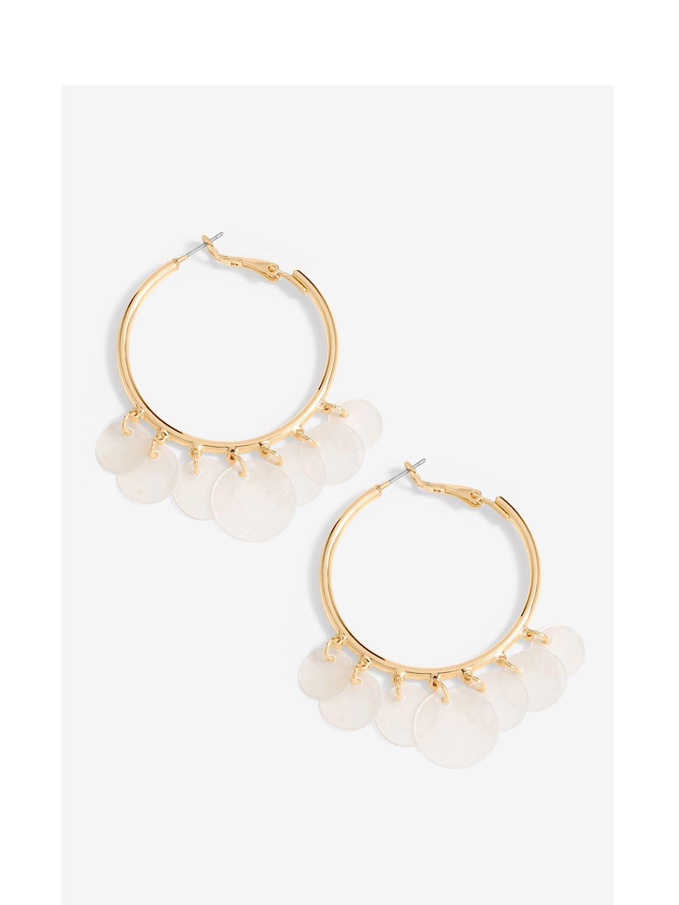 mood-gold-white-shell-charm-hoop-earrings