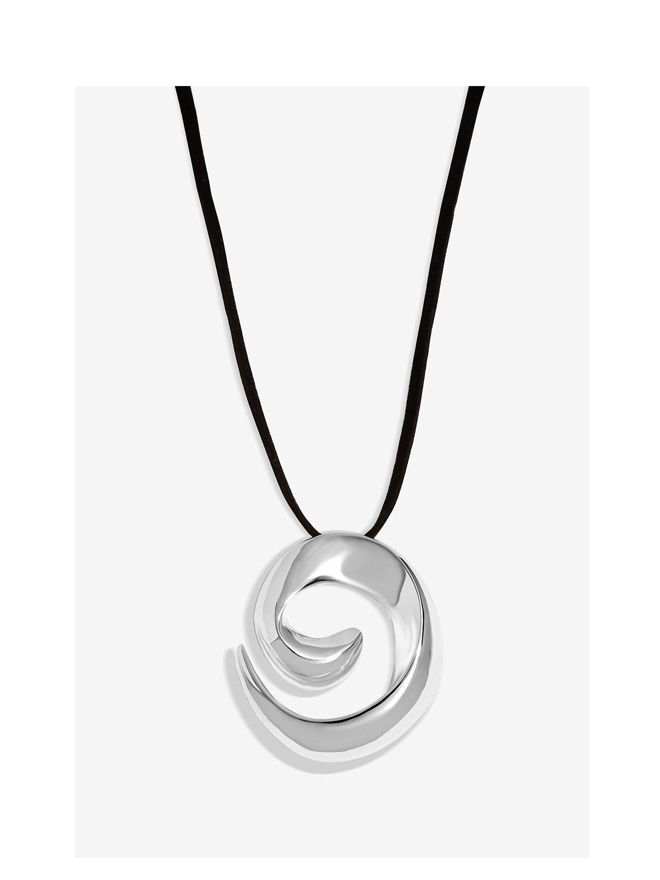 inicio-silver-plated-molten-cord-pendant-gift-pouch