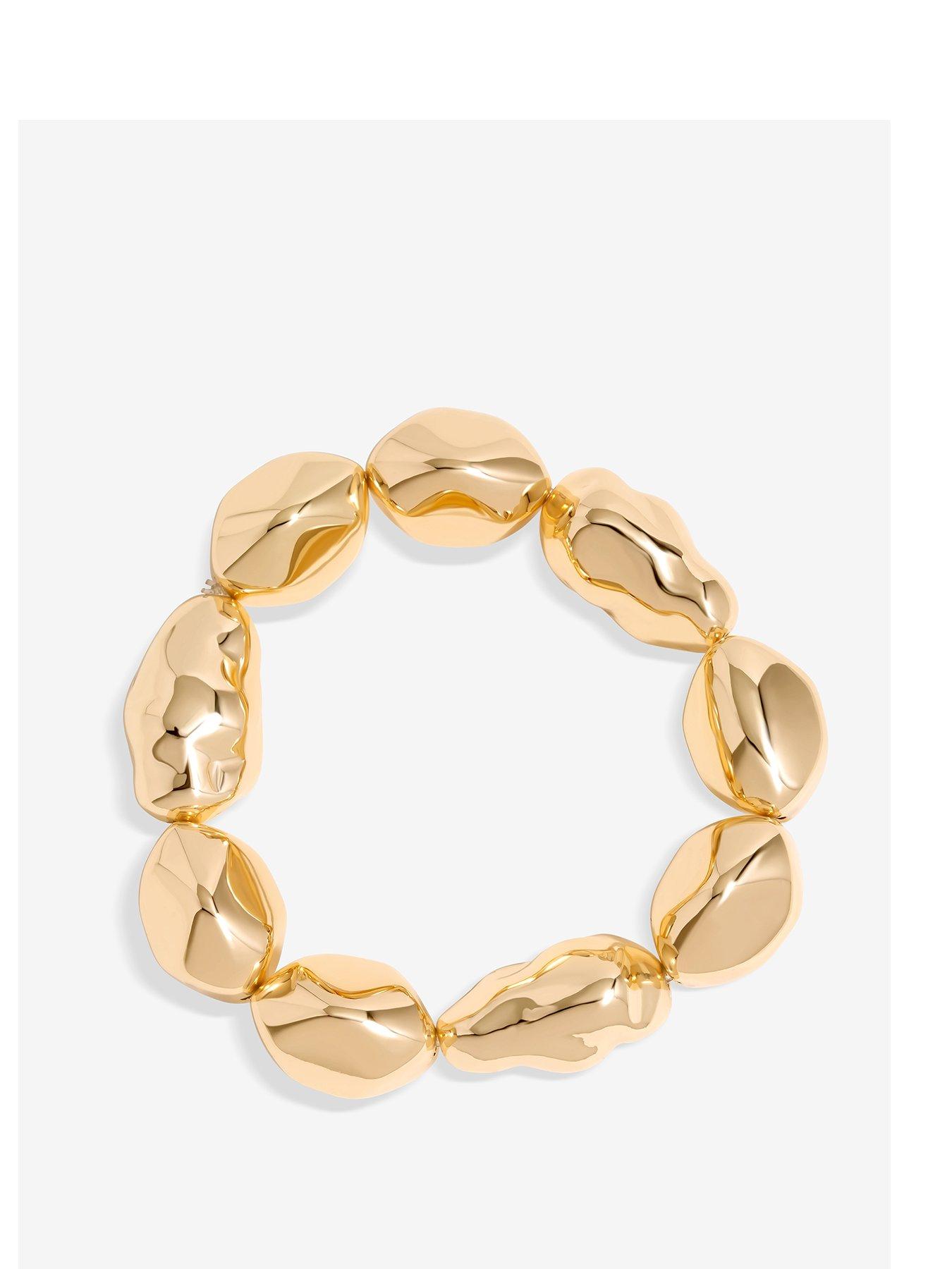mood-gold-sculpted-casted-nugget-stretch-bracelet