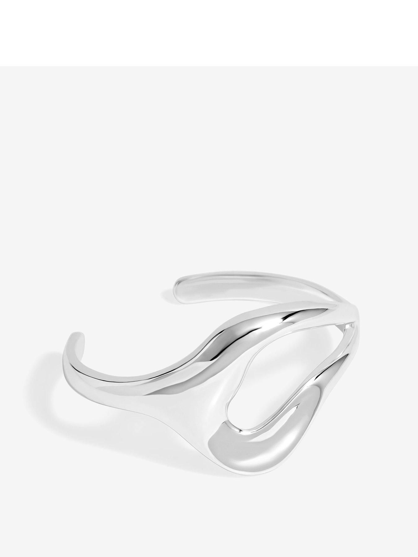 inicio-silver-plated-molten-open-cuff-gift-pouch