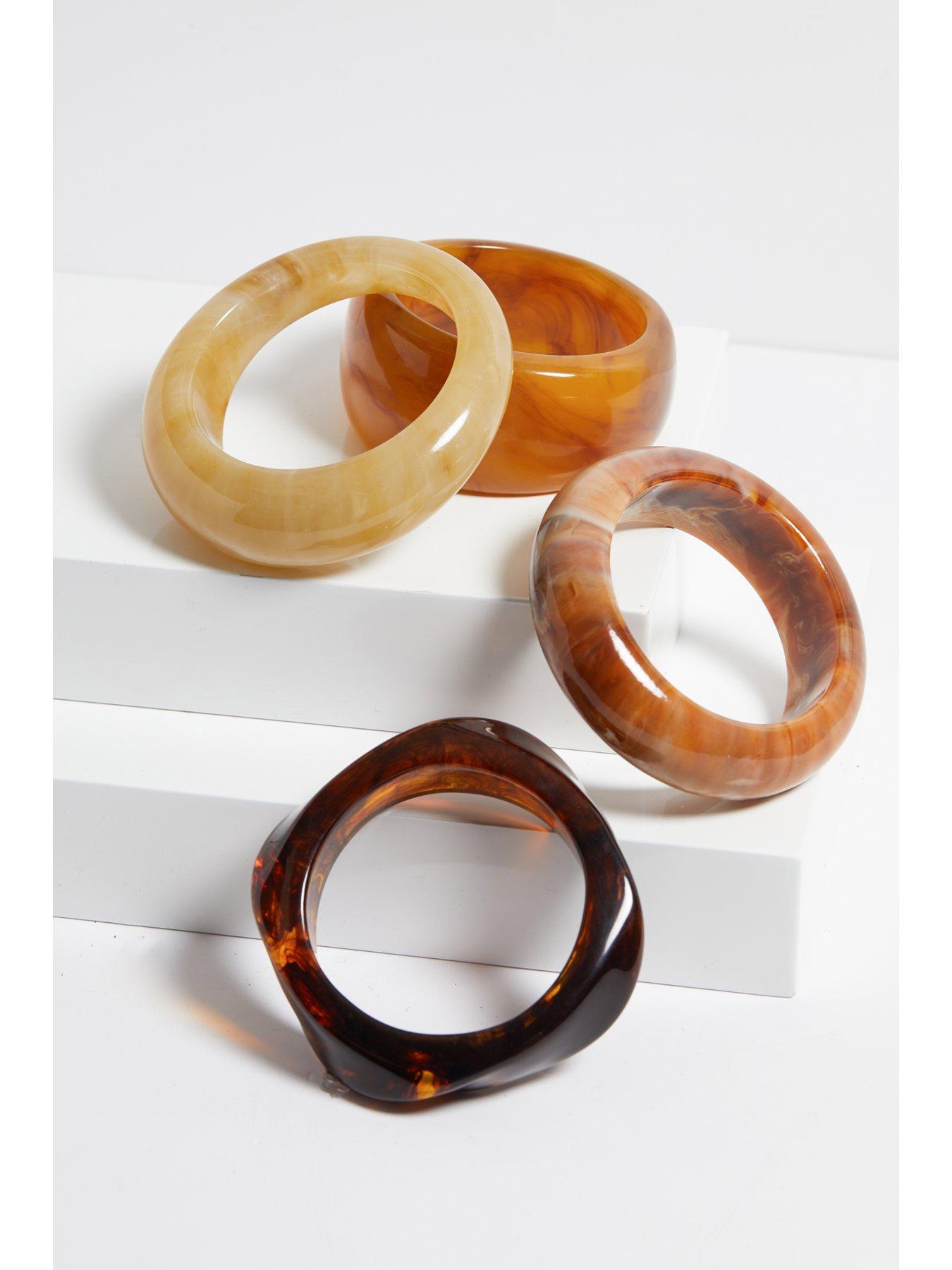  image of jon-richard-marbled-resin-bangle