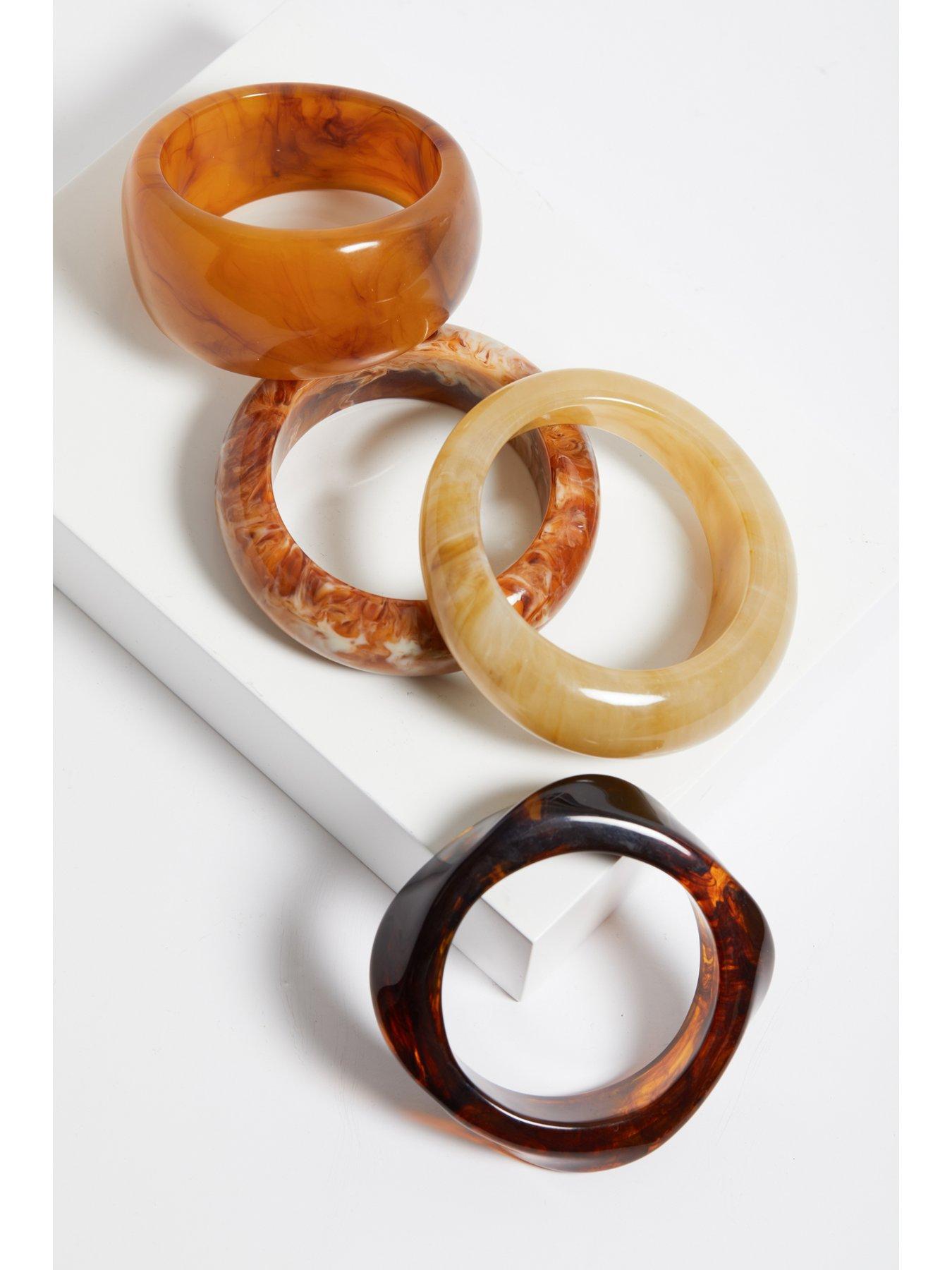  image of jon-richard-marbled-resin-bangle