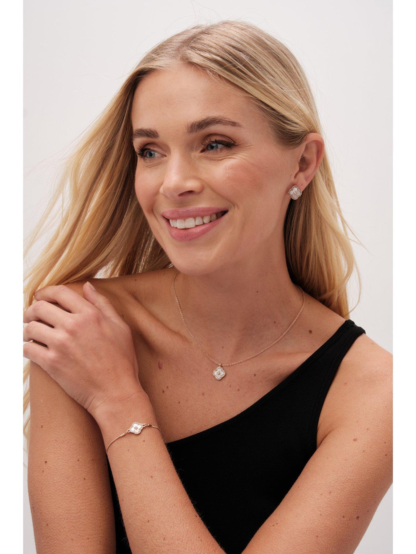 Image 5 of 5 of Jon Richard Gold Plated Crystal Clover Trio Set - Gift Boxed