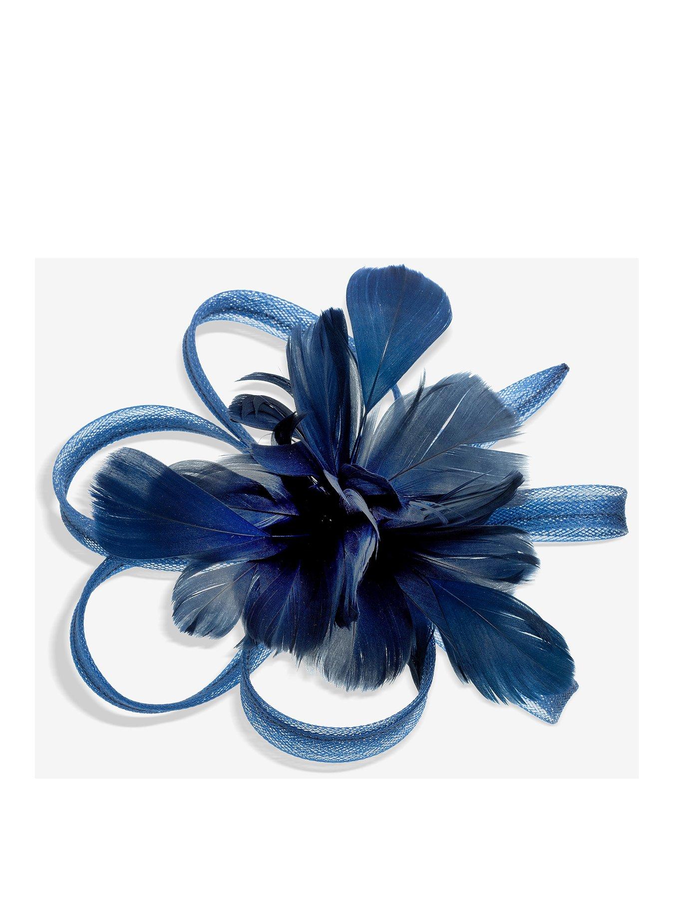 Jon Richard Navy Floral Clip Fascinator