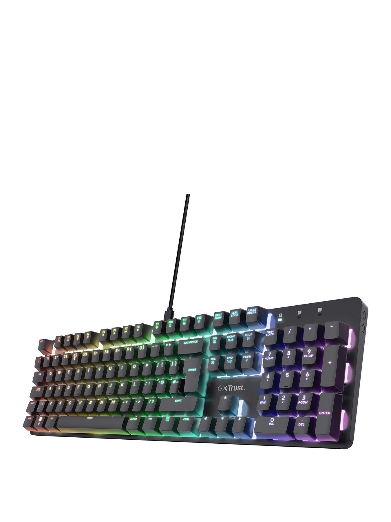 undefined GXT 871 Trust Zora Mechanical Gaming Keyboard with RGB Illumination for PC/ Laptop