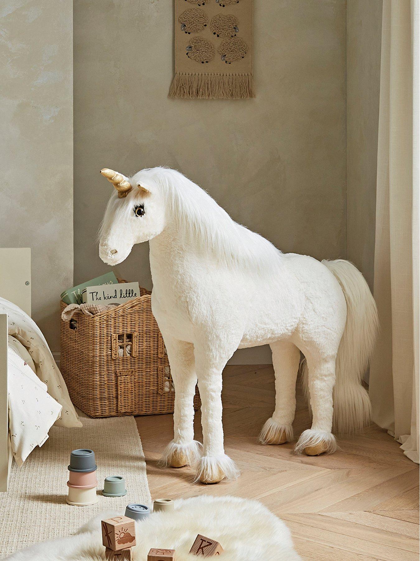 cuddleco-standing-unicorn-stuffed-animal-gold-dust