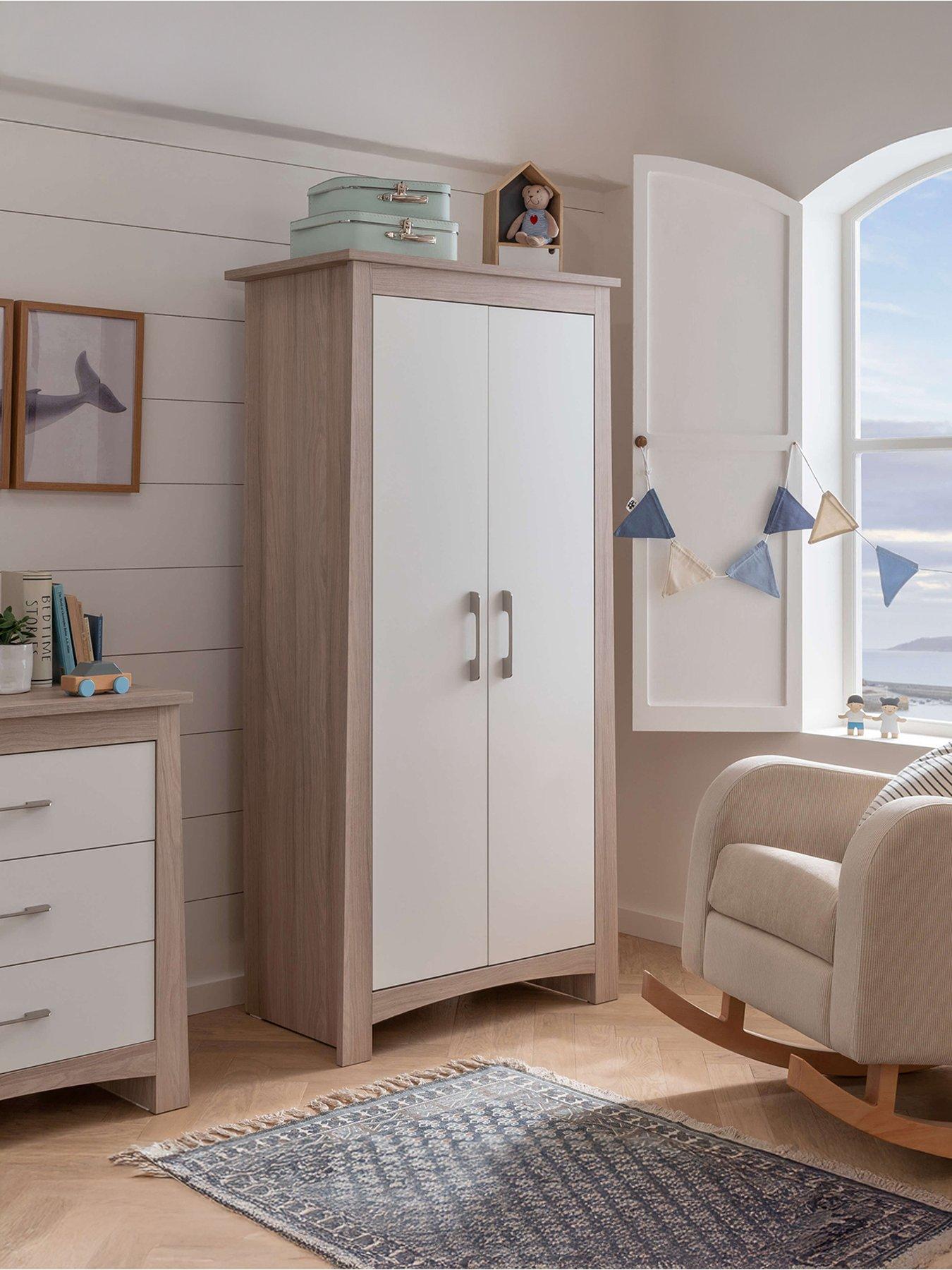 front image of cuddleco-lana-wardrobe-ash-amp-white
