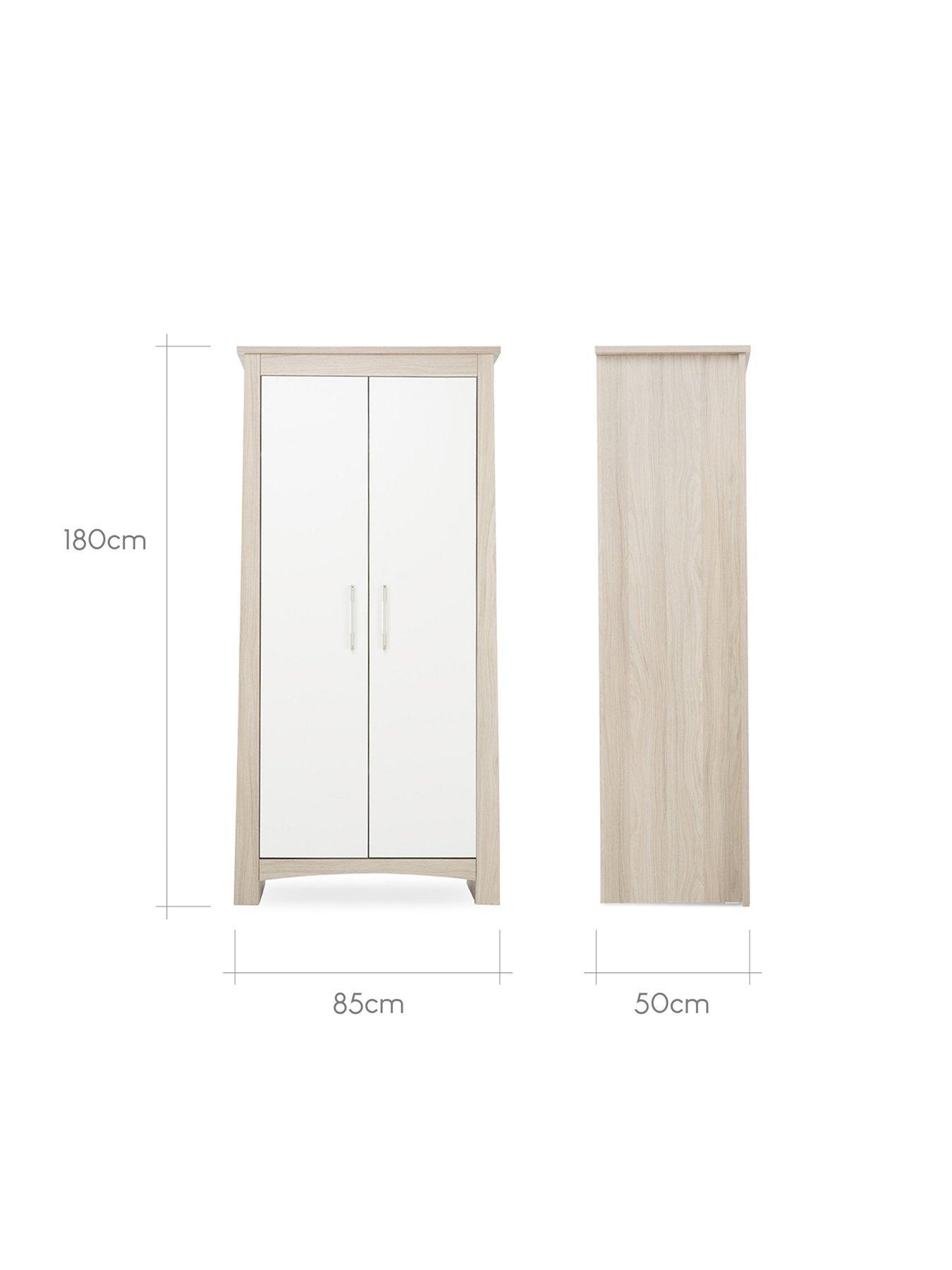  image of cuddleco-lana-wardrobe-ash-amp-white