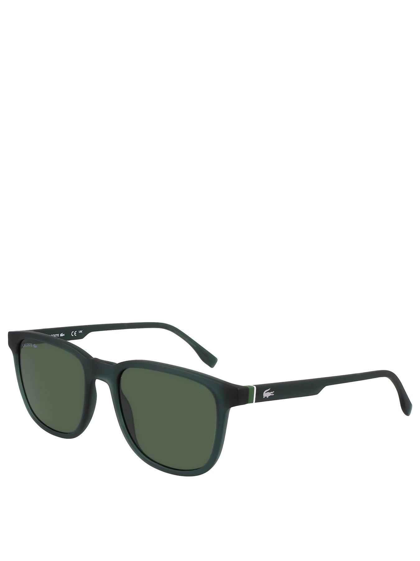 undefined L6029S Injected Square Sunglasses - Dark Green