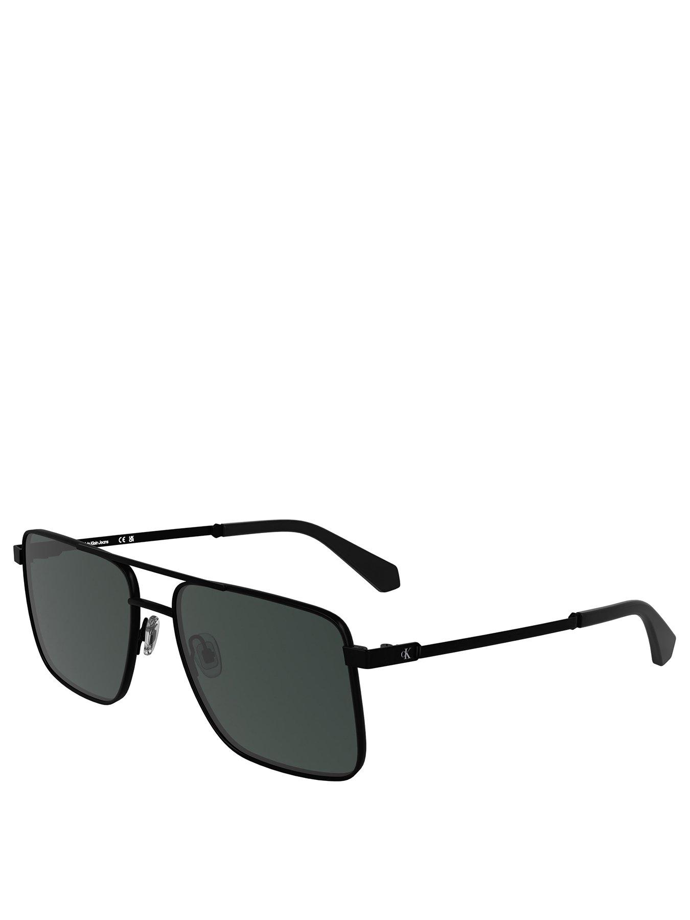 Image 1 of 4 of Calvin Klein Jeans Ckj Ckj25201S Metal Navigator Sunglasses - Black